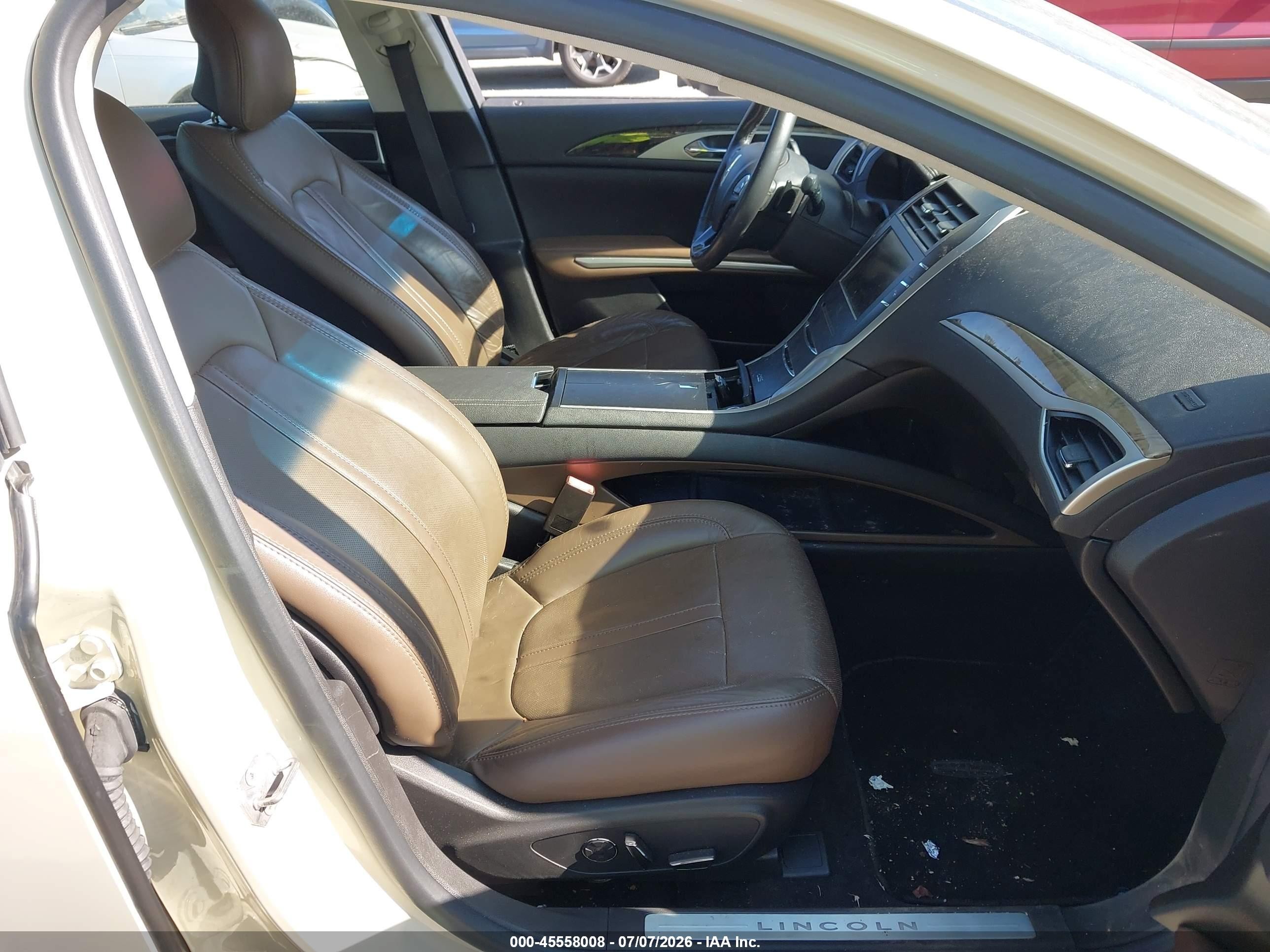 2014 Lincoln Mkz   Beige vin: 3LN6L2GK0ER815208