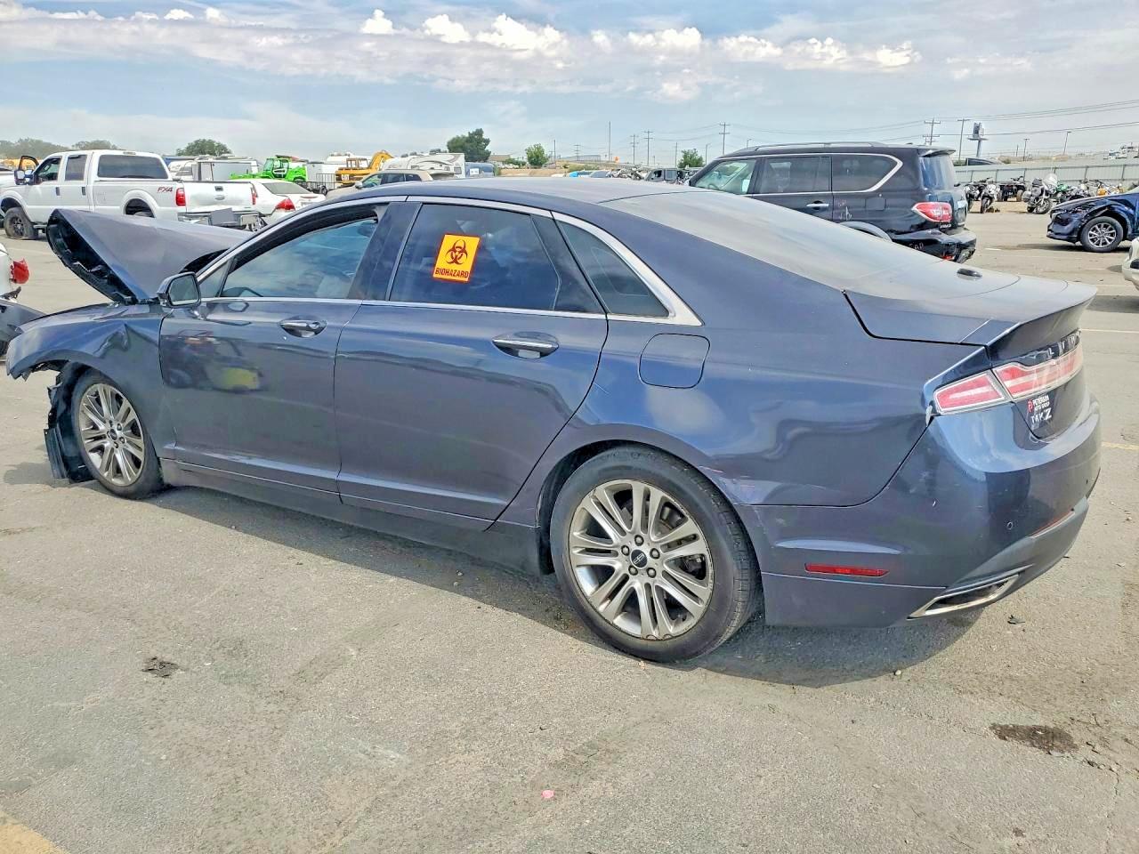 2014 Lincoln Mkz Blue vin: 3LN6L2GK0ER818559