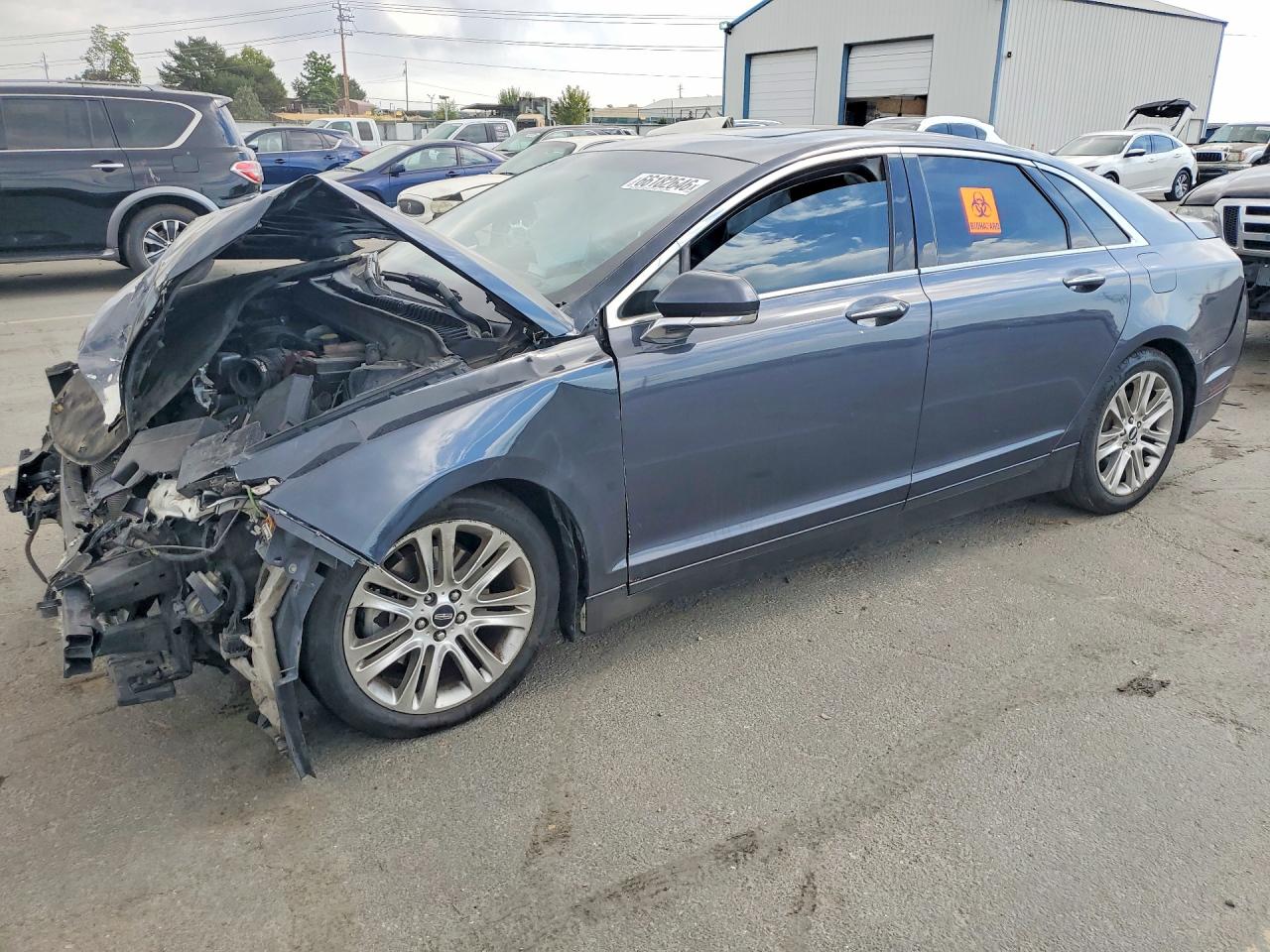 2014 Lincoln Mkz Blue vin: 3LN6L2GK0ER818559