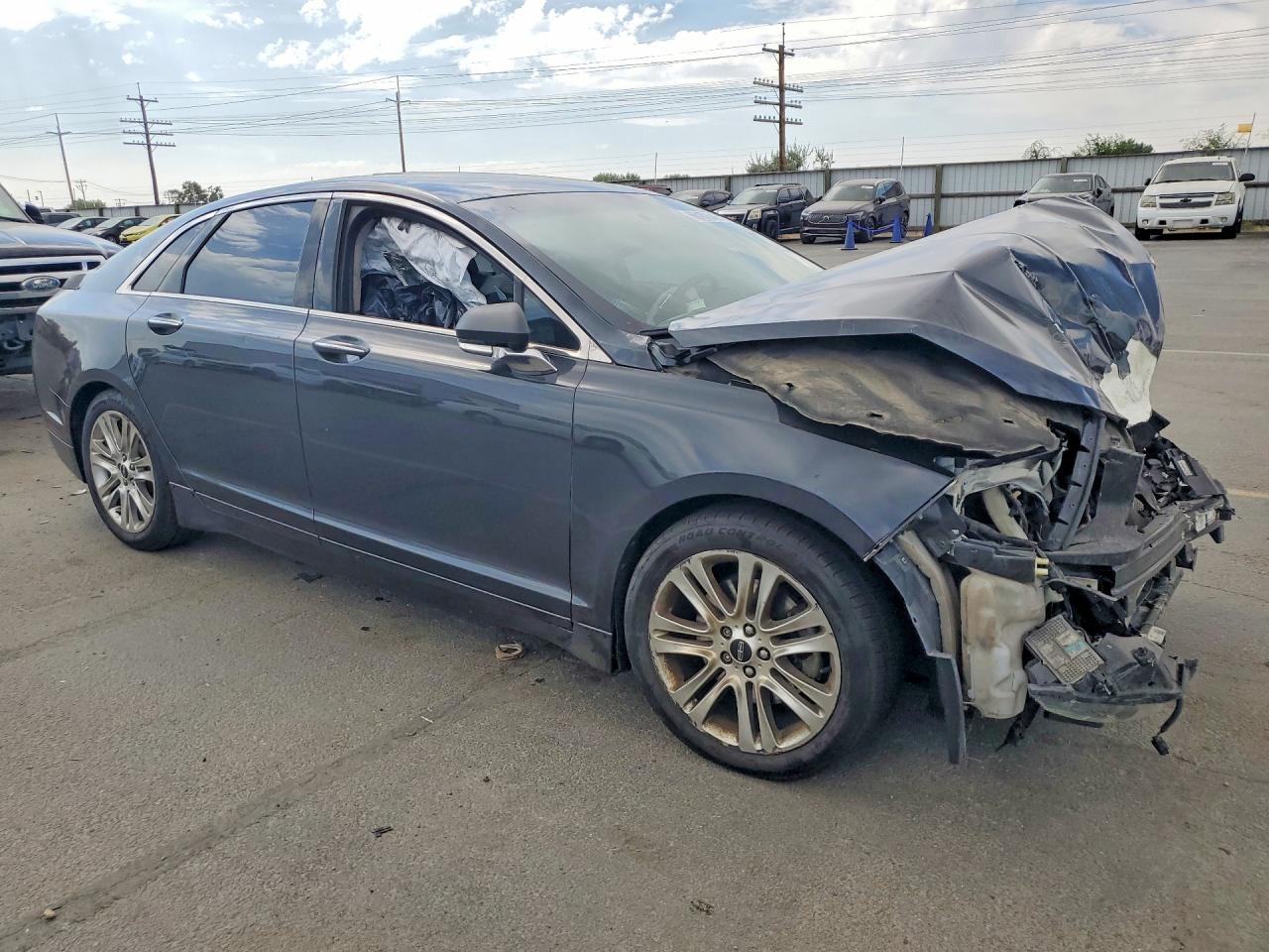 2014 Lincoln Mkz Blue vin: 3LN6L2GK0ER818559