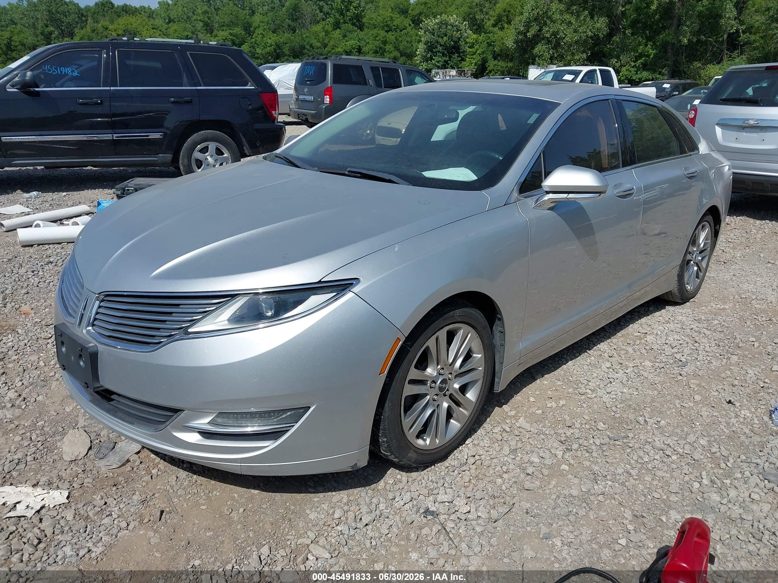 2015 Lincoln Mkz   Silver vin: 3LN6L2GK0FR616080