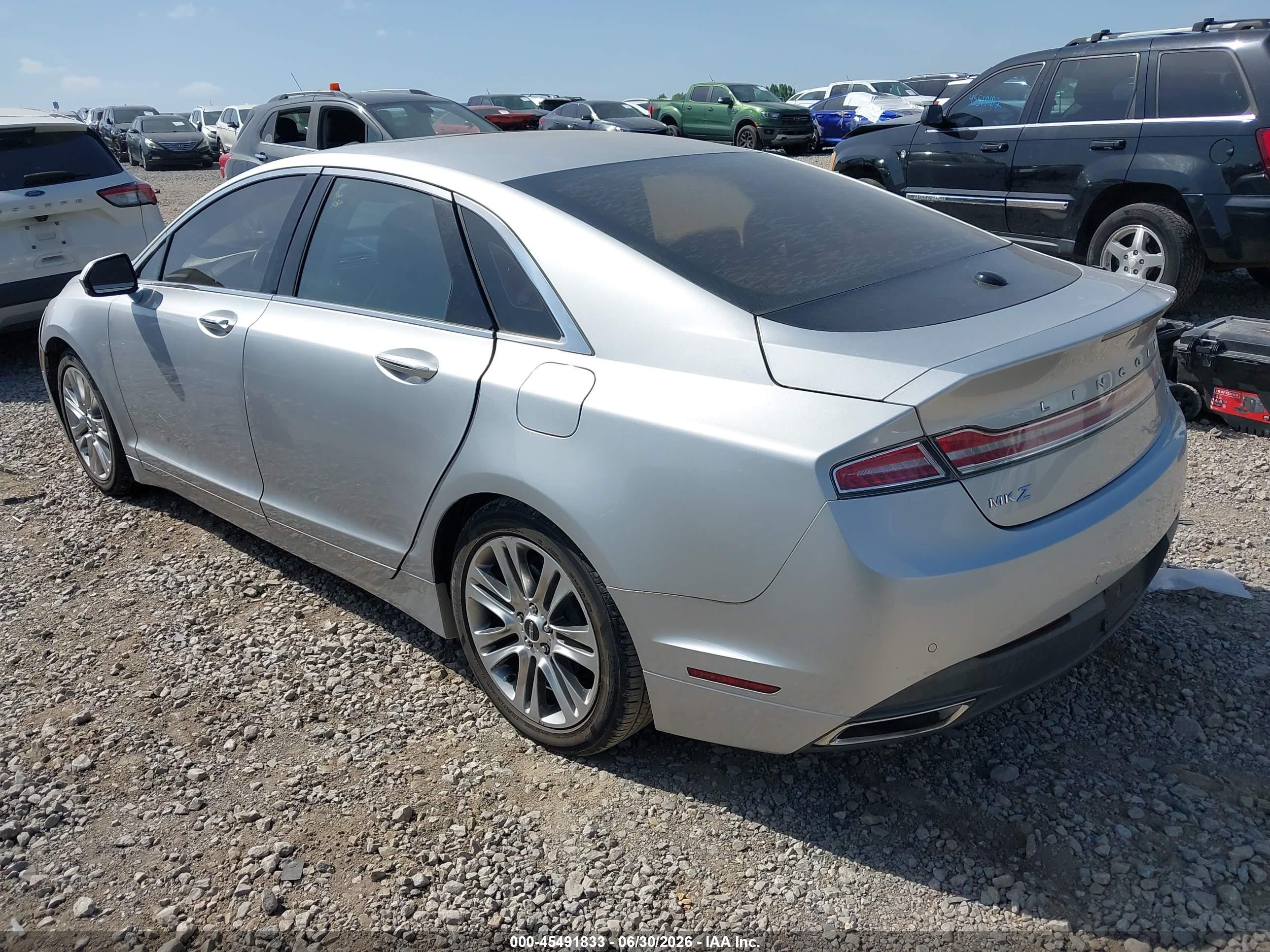 2015 Lincoln Mkz   Silver vin: 3LN6L2GK0FR616080