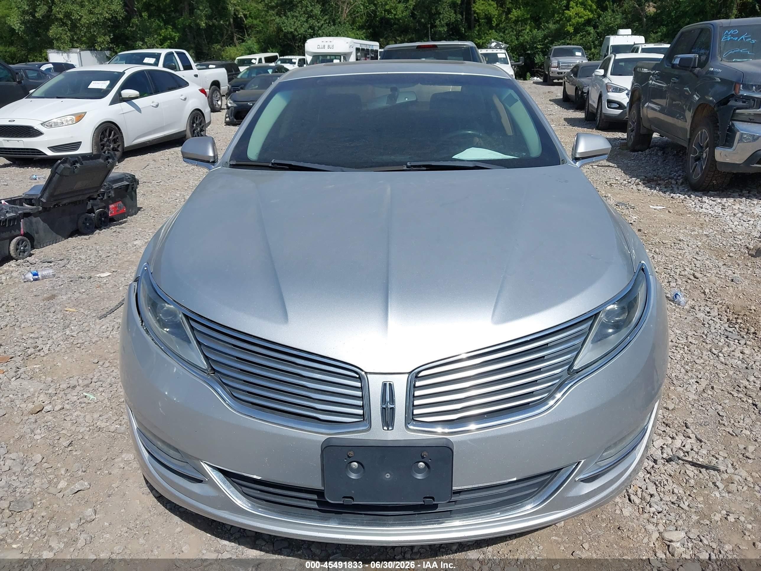 2015 Lincoln Mkz   Silver vin: 3LN6L2GK0FR616080