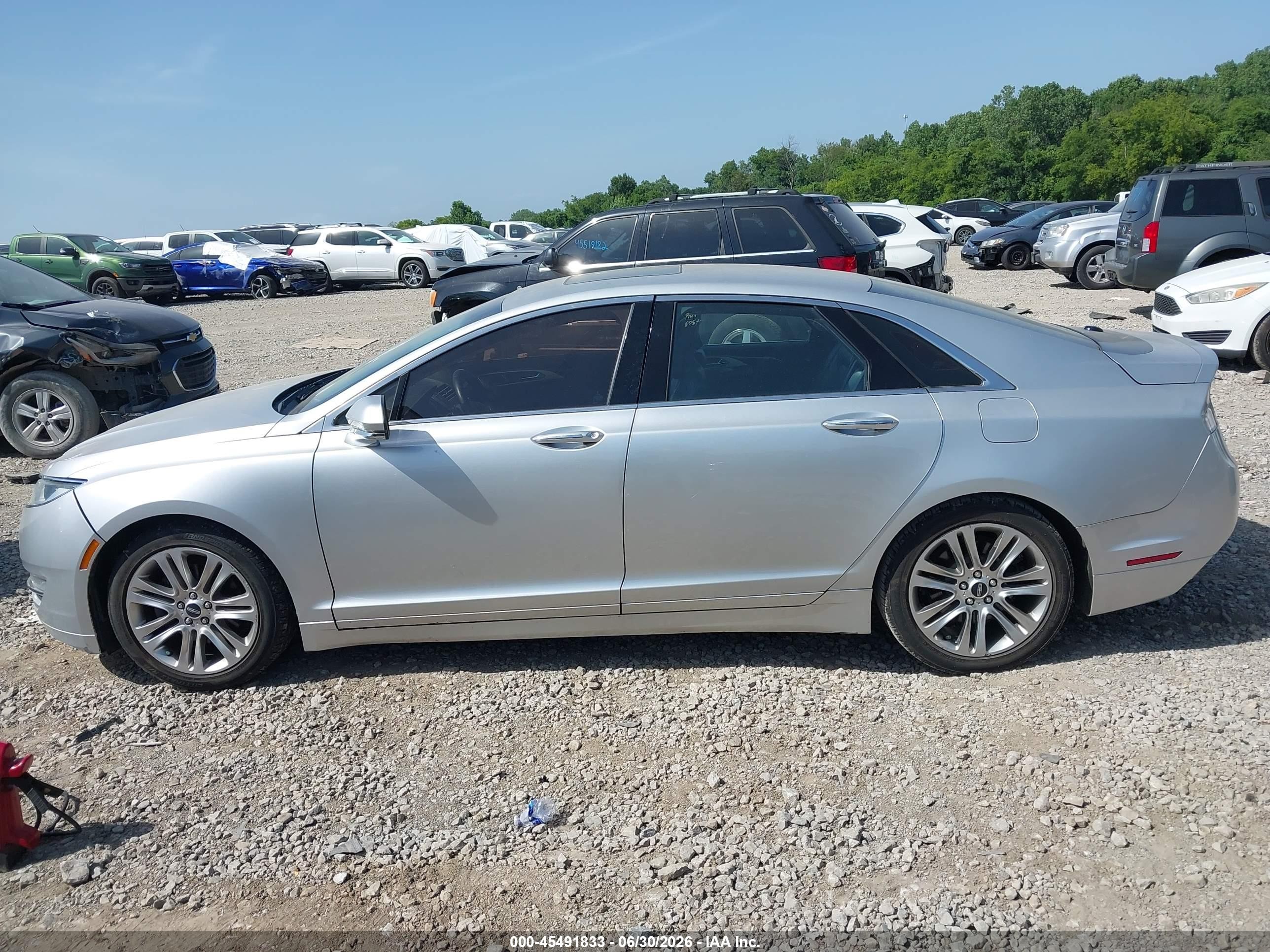 2015 Lincoln Mkz   Silver vin: 3LN6L2GK0FR616080