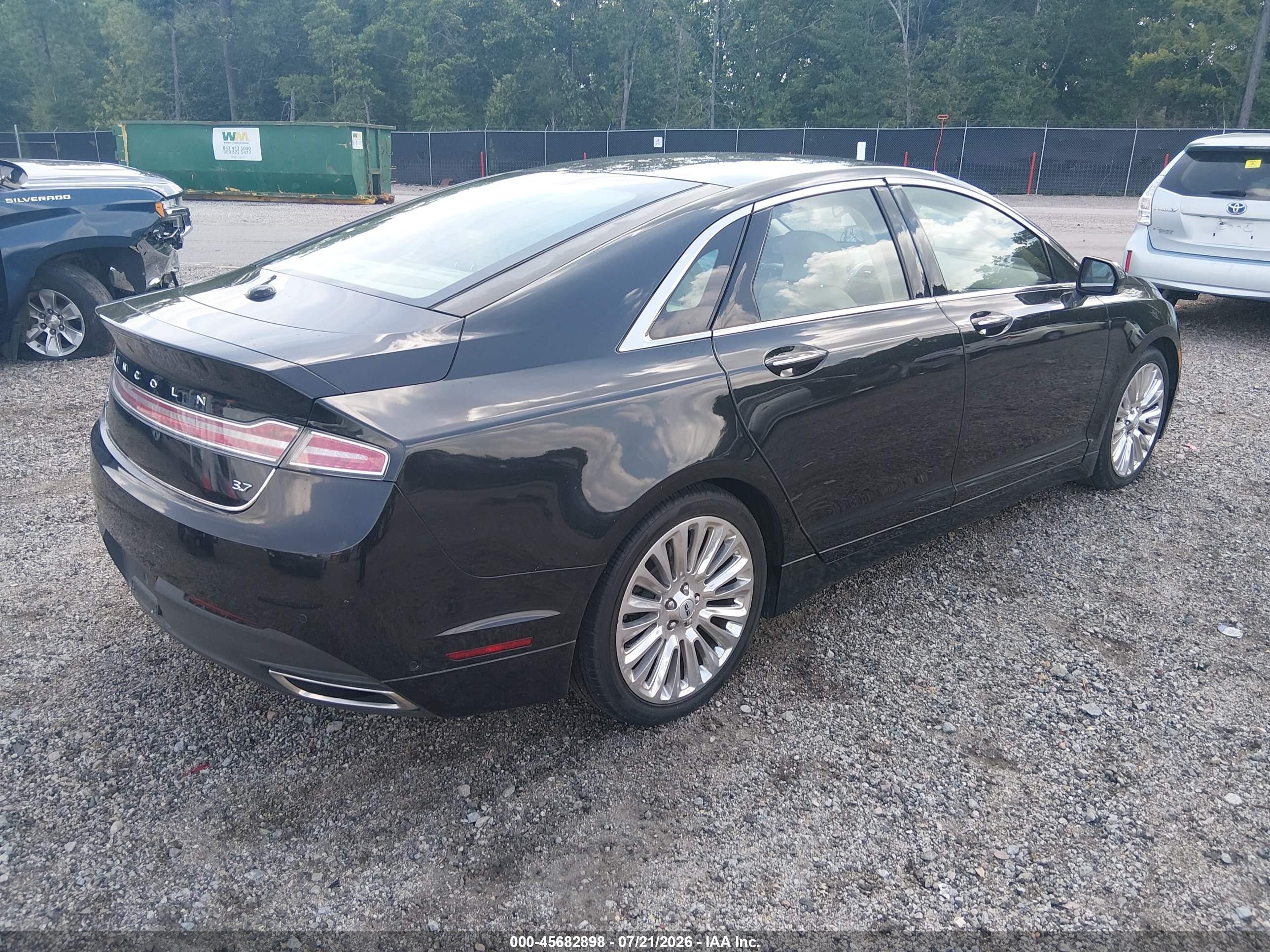 2013 Lincoln Mkz   Black vin: 3LN6L2GK1DR803583