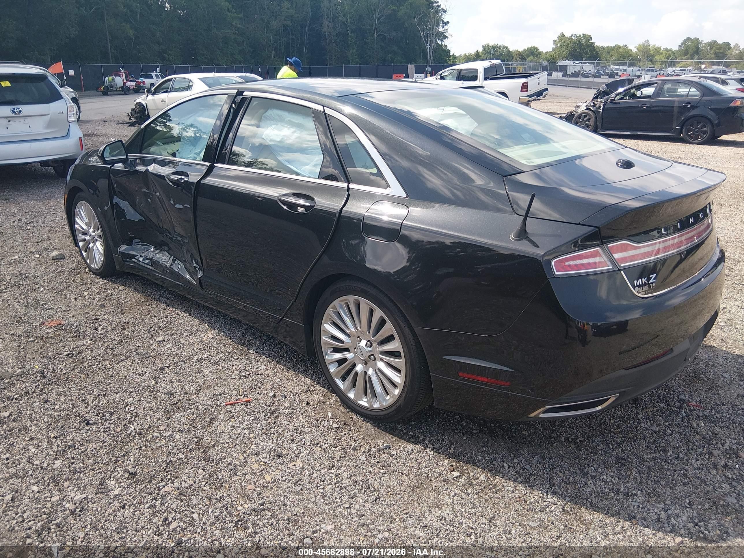 2013 Lincoln Mkz   Black vin: 3LN6L2GK1DR803583