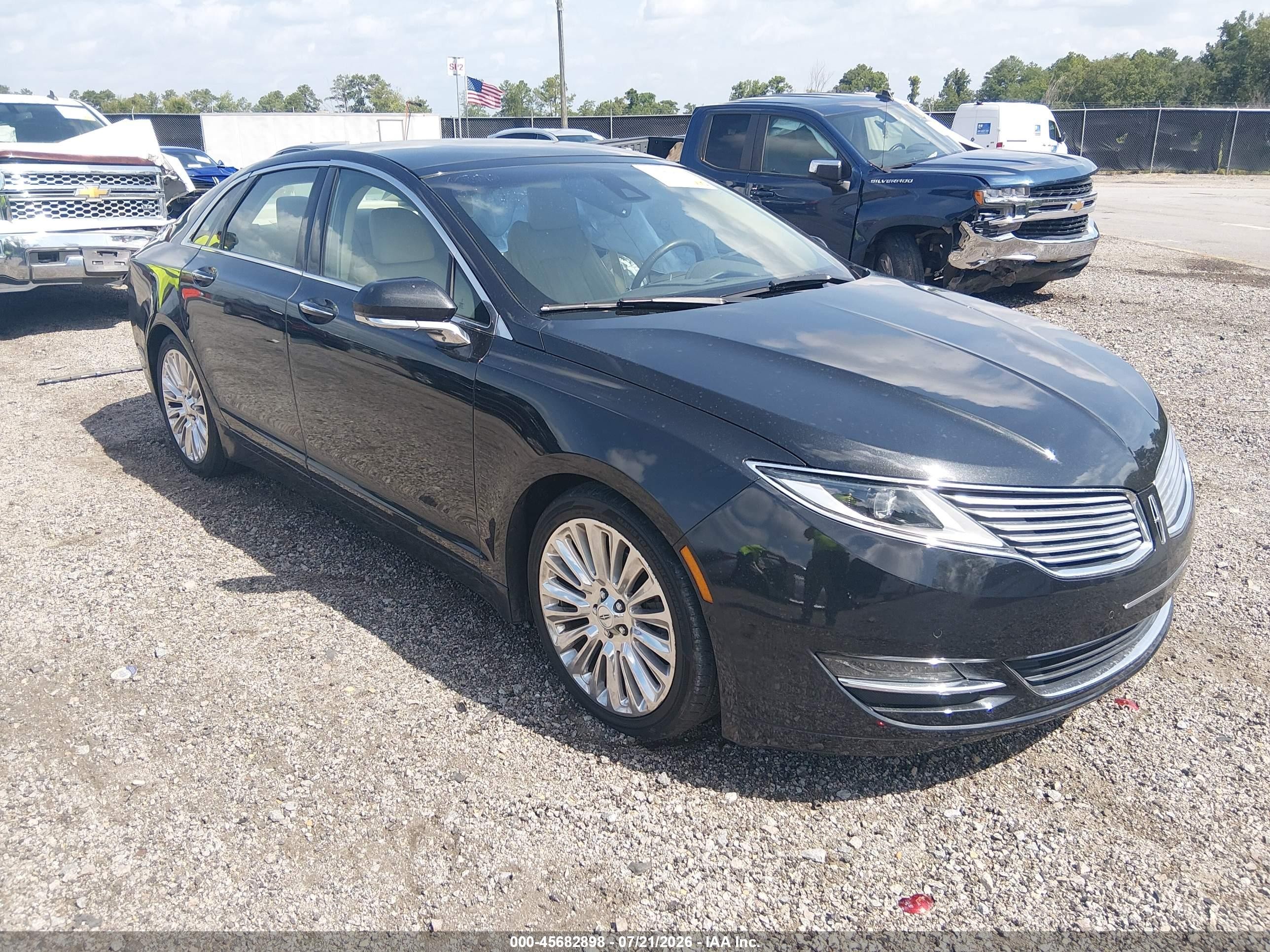 2013 Lincoln Mkz   Black vin: 3LN6L2GK1DR803583