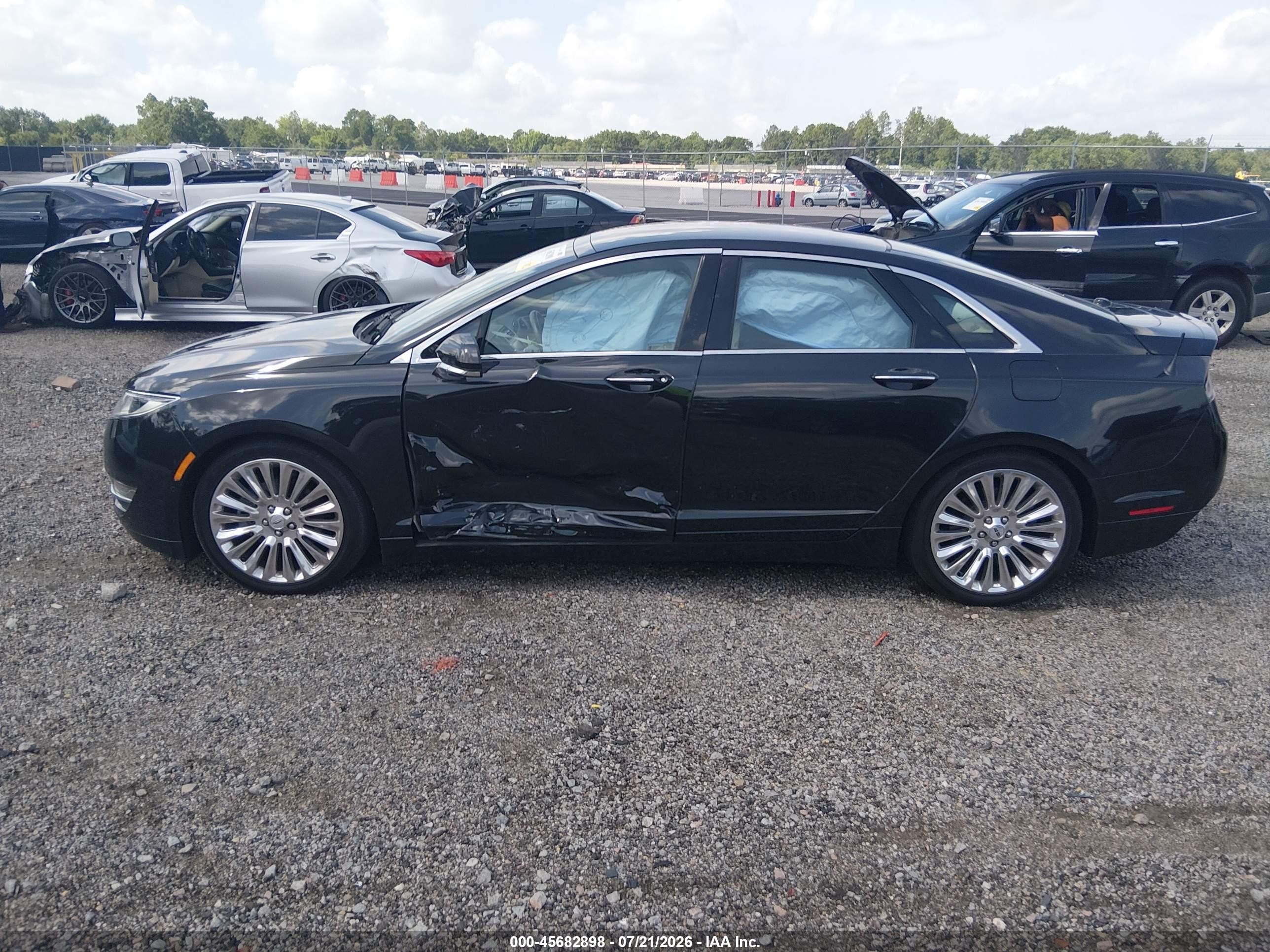 2013 Lincoln Mkz   Black vin: 3LN6L2GK1DR803583
