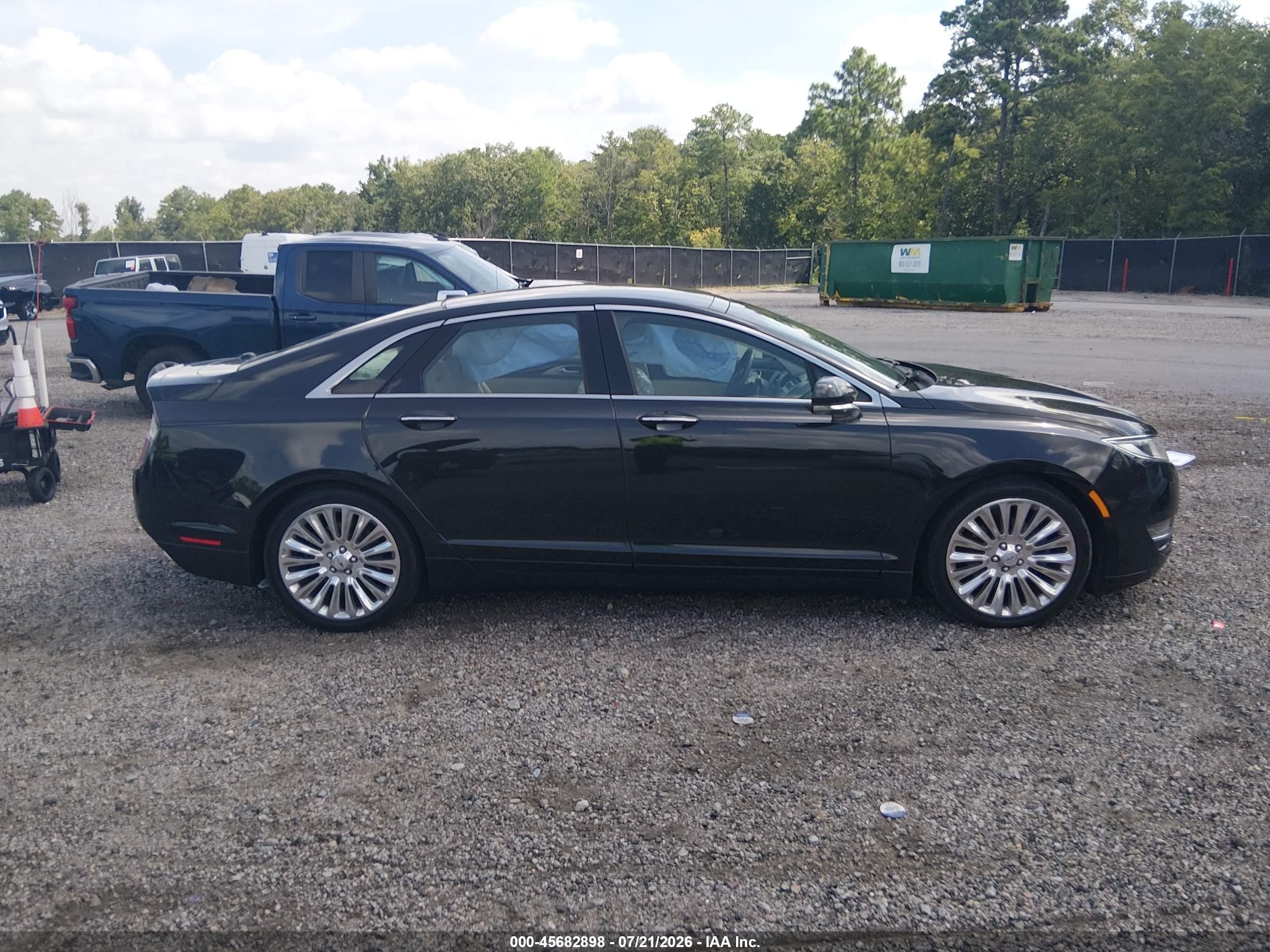 2013 Lincoln Mkz   Black vin: 3LN6L2GK1DR803583