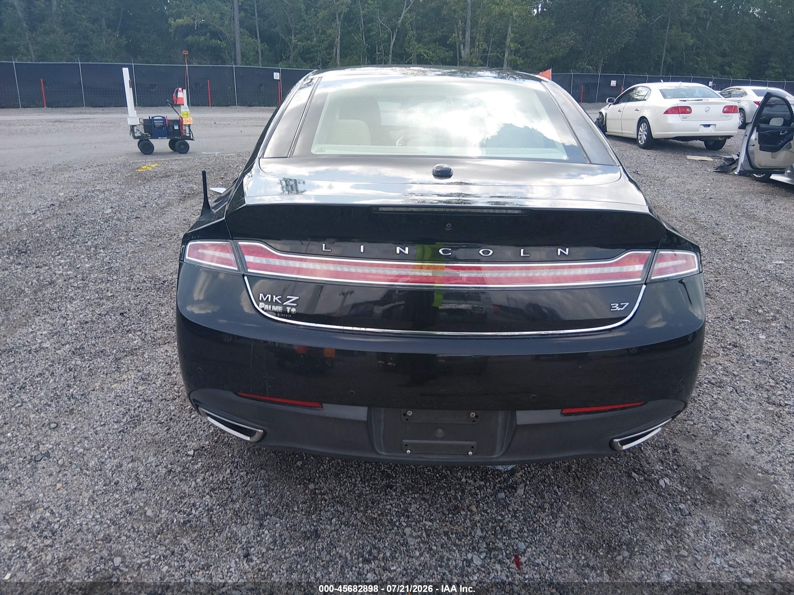 2013 Lincoln Mkz   Black vin: 3LN6L2GK1DR803583