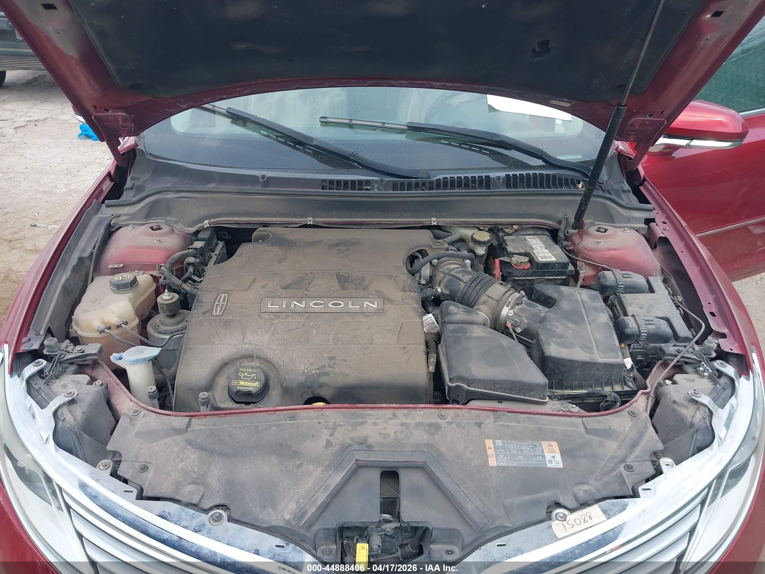 2013 Lincoln Mkz   Red vin: 3LN6L2GK1DR807388