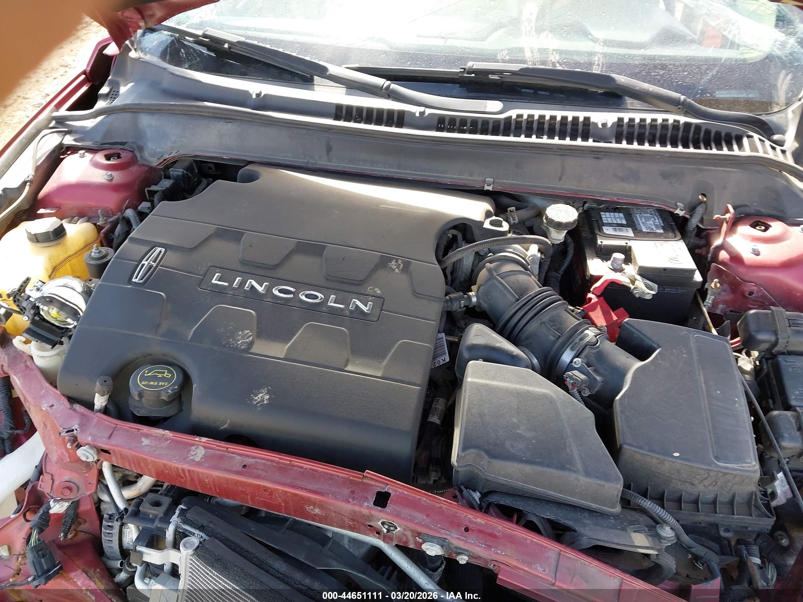 2014 Lincoln Mkz   Red vin: 3LN6L2GK1ER811071