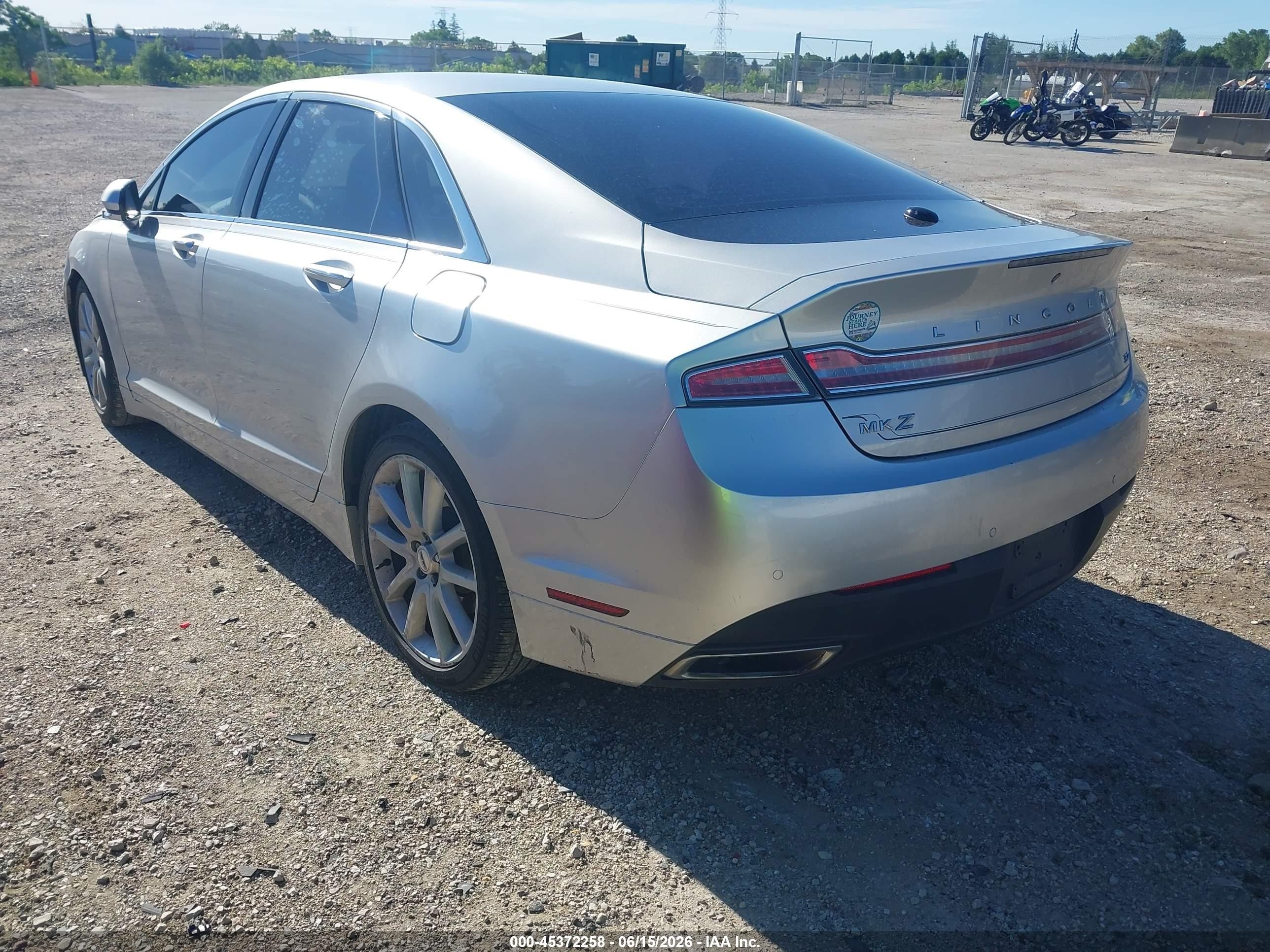 2014 Lincoln Mkz   Silver vin: 3LN6L2GK1ER812060