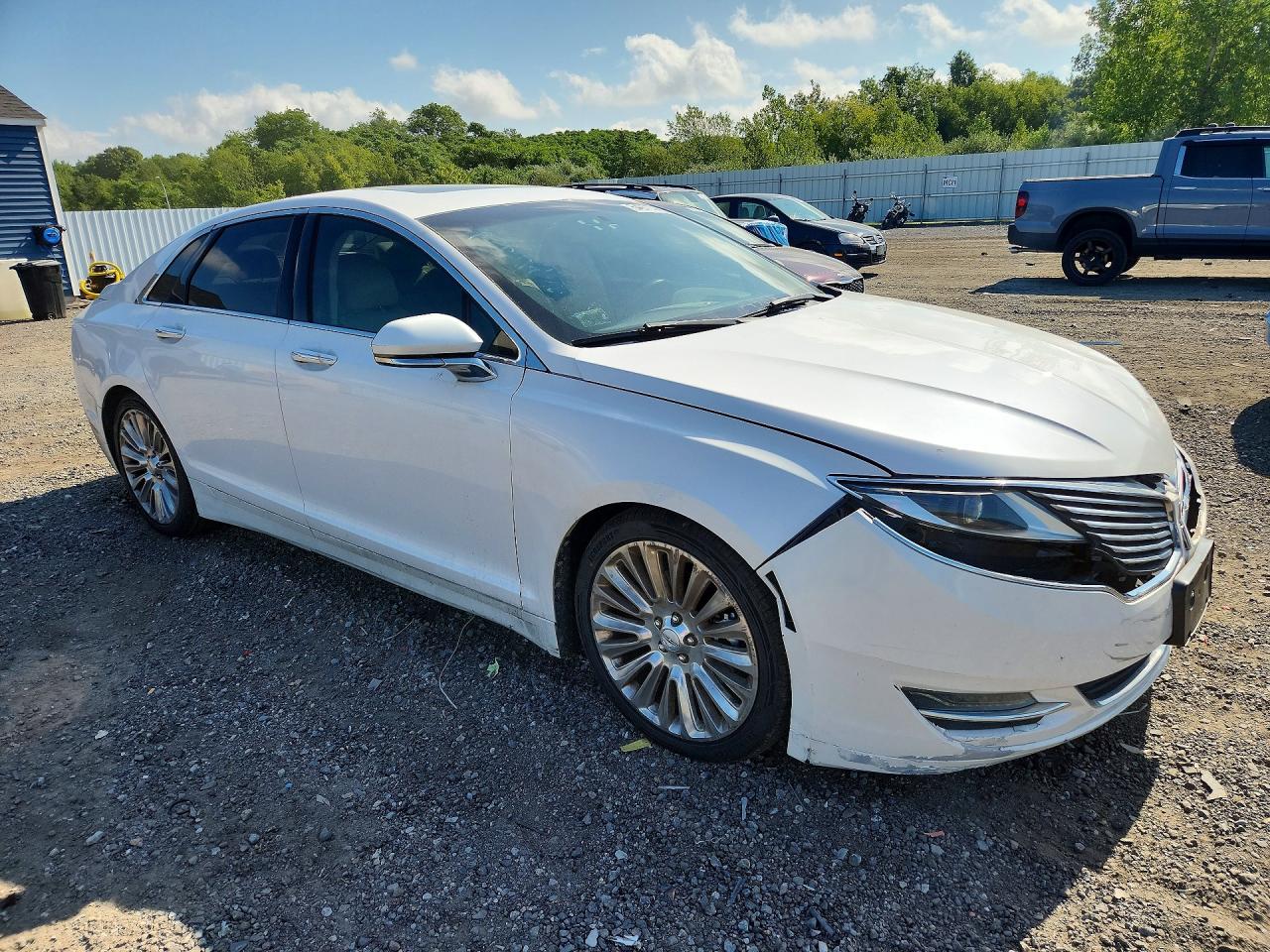 2013 Lincoln Mkz Premiere White vin: 3LN6L2GK2DR800871