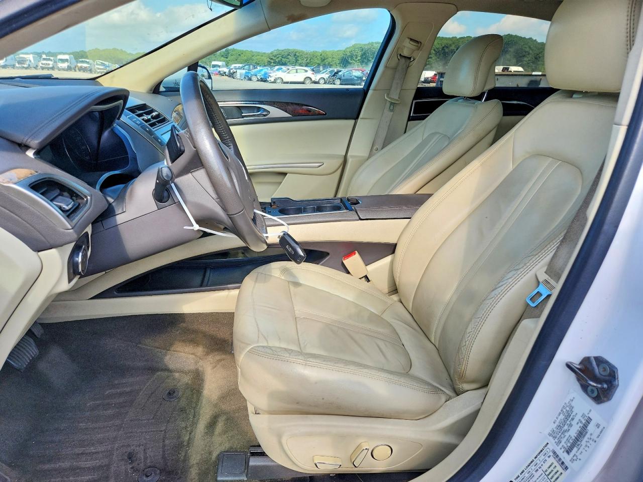 2013 Lincoln Mkz Premiere White vin: 3LN6L2GK2DR800871