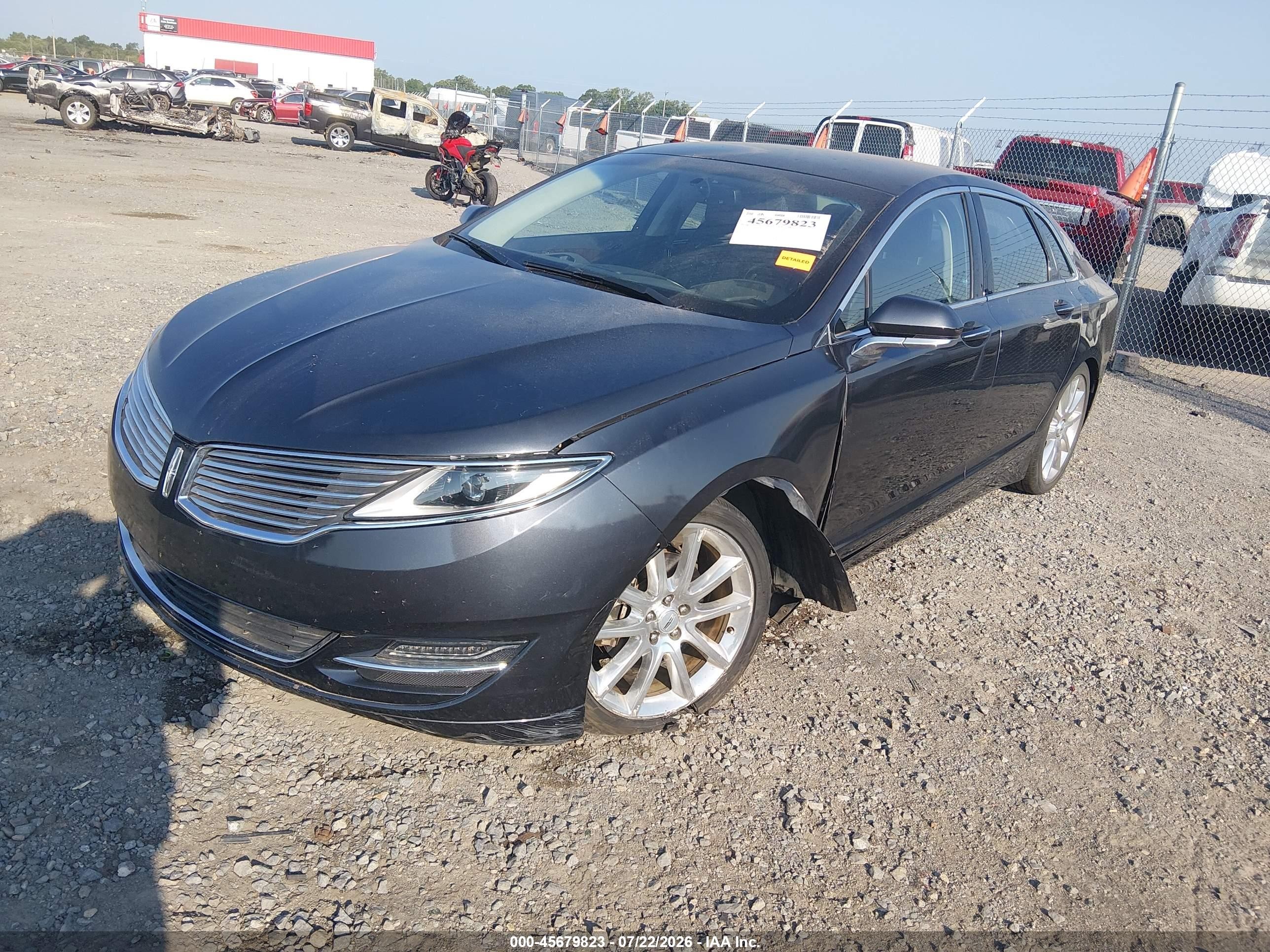 2014 Lincoln Mkz   Gray vin: 3LN6L2GK2ER819471