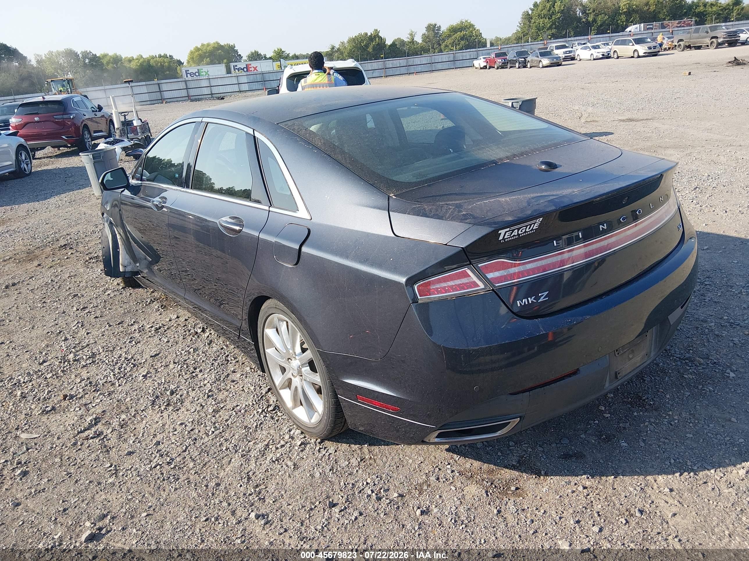 2014 Lincoln Mkz   Gray vin: 3LN6L2GK2ER819471