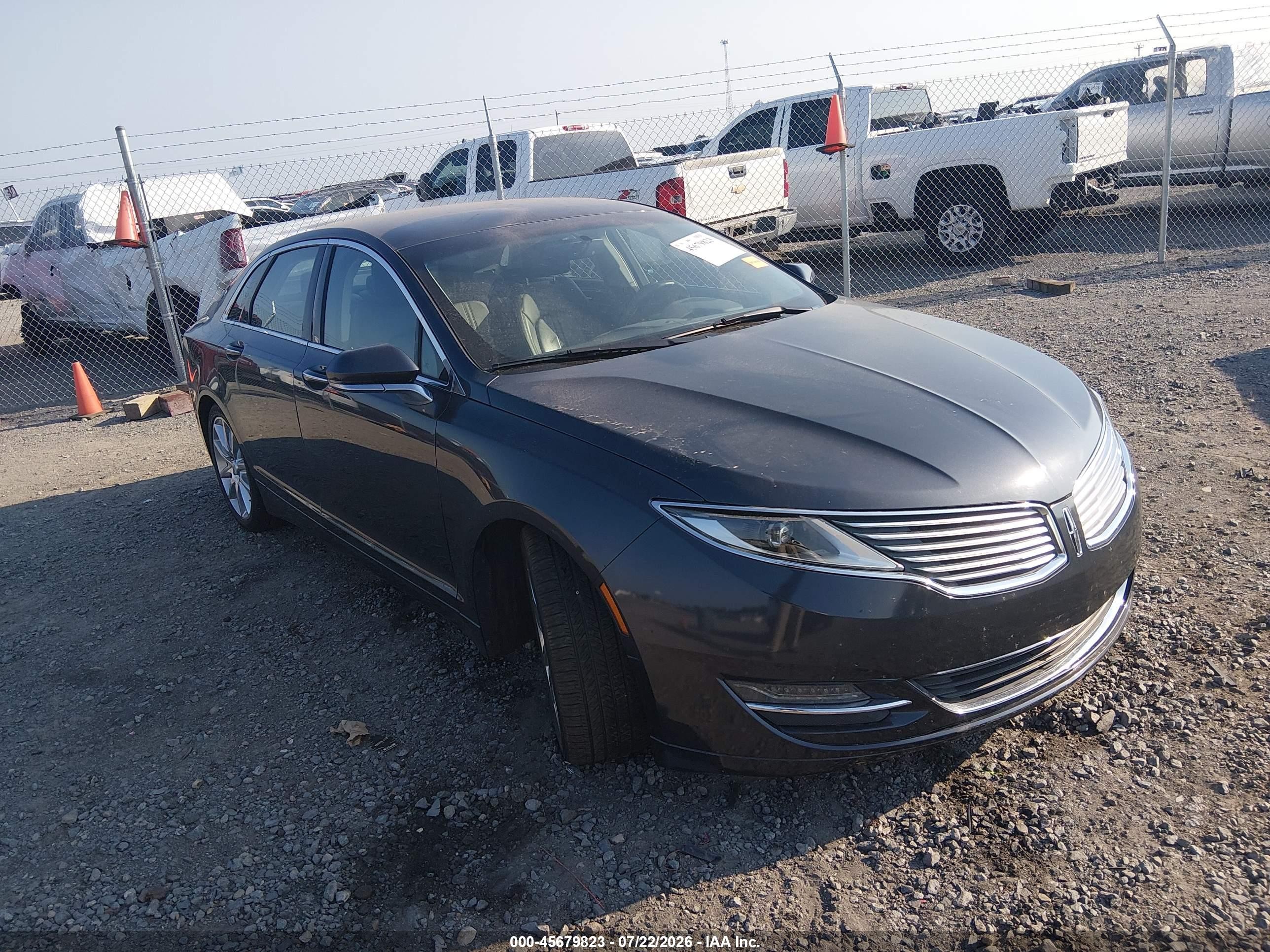 2014 Lincoln Mkz   Серый vin: 3LN6L2GK2ER819471