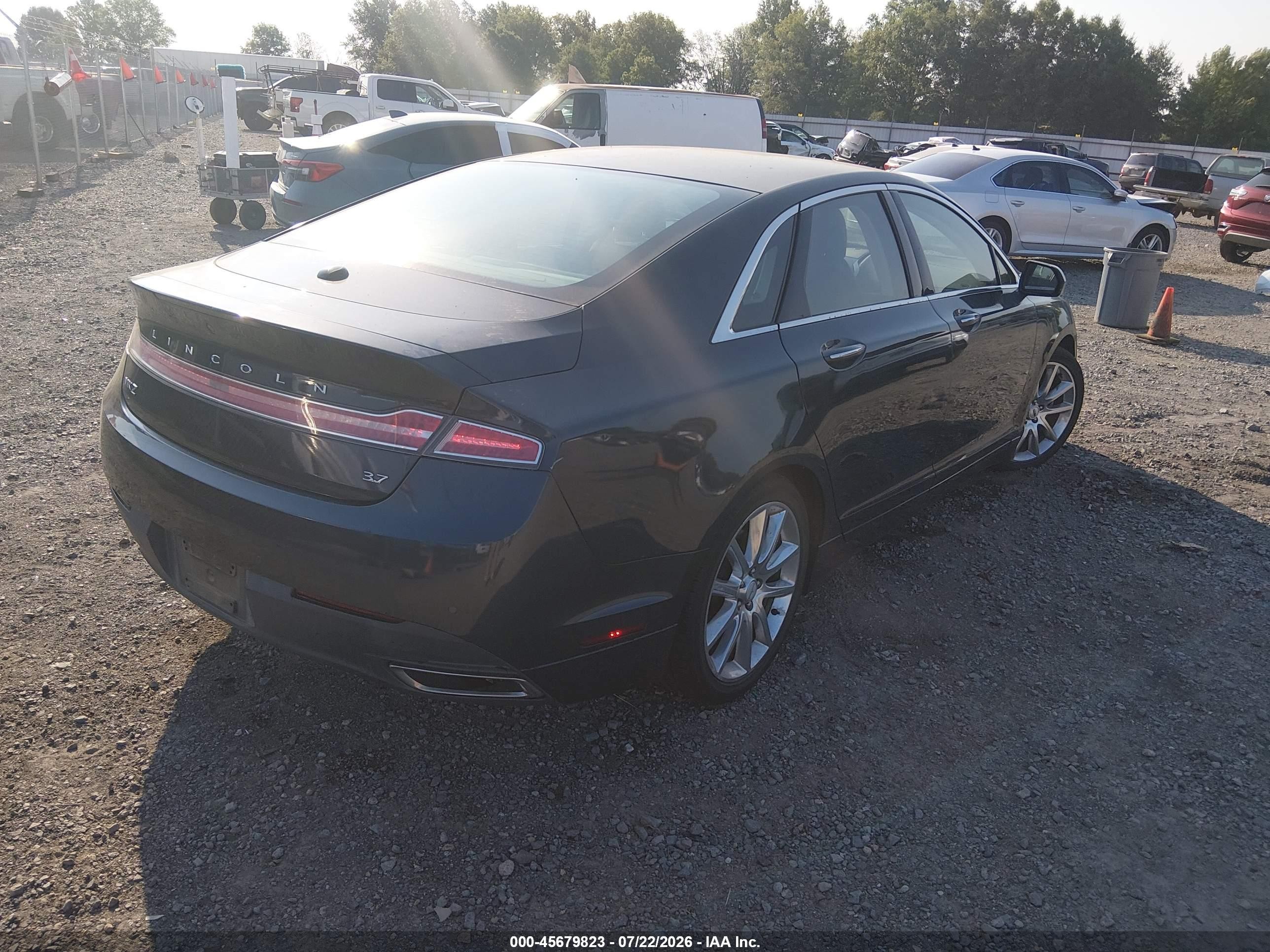 2014 Lincoln Mkz   Gray vin: 3LN6L2GK2ER819471