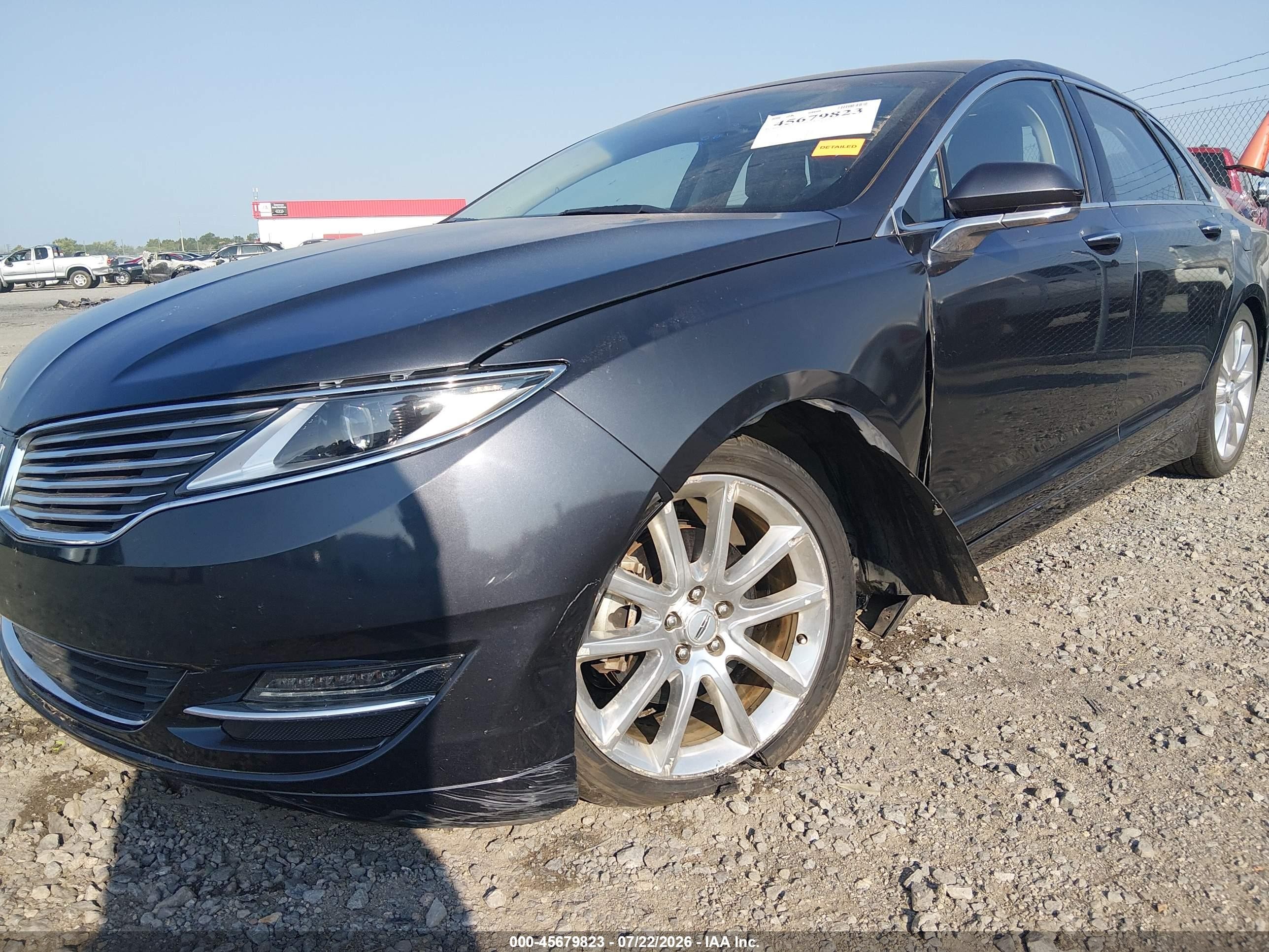 2014 Lincoln Mkz   Gray vin: 3LN6L2GK2ER819471