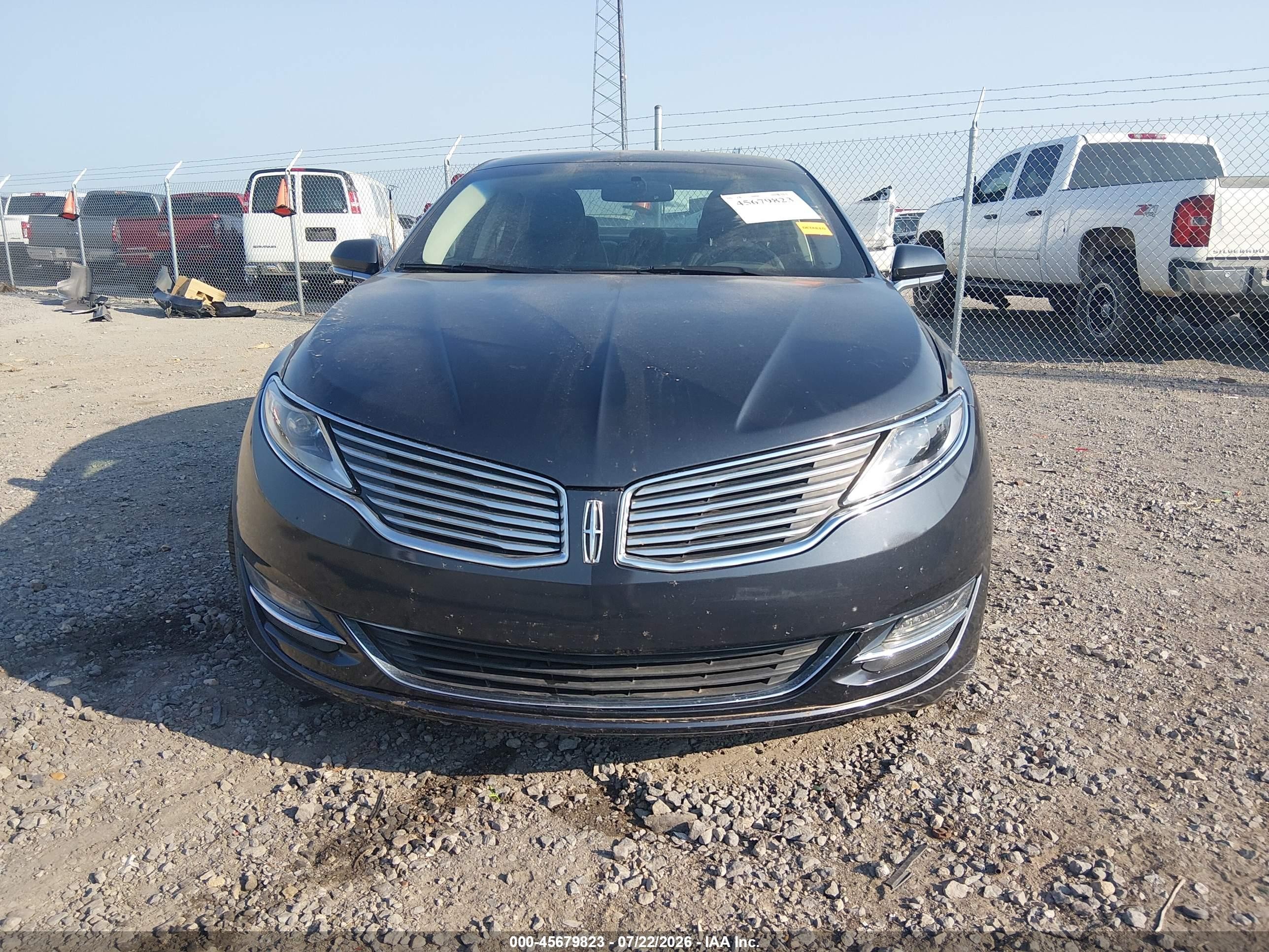 2014 Lincoln Mkz   Gray vin: 3LN6L2GK2ER819471
