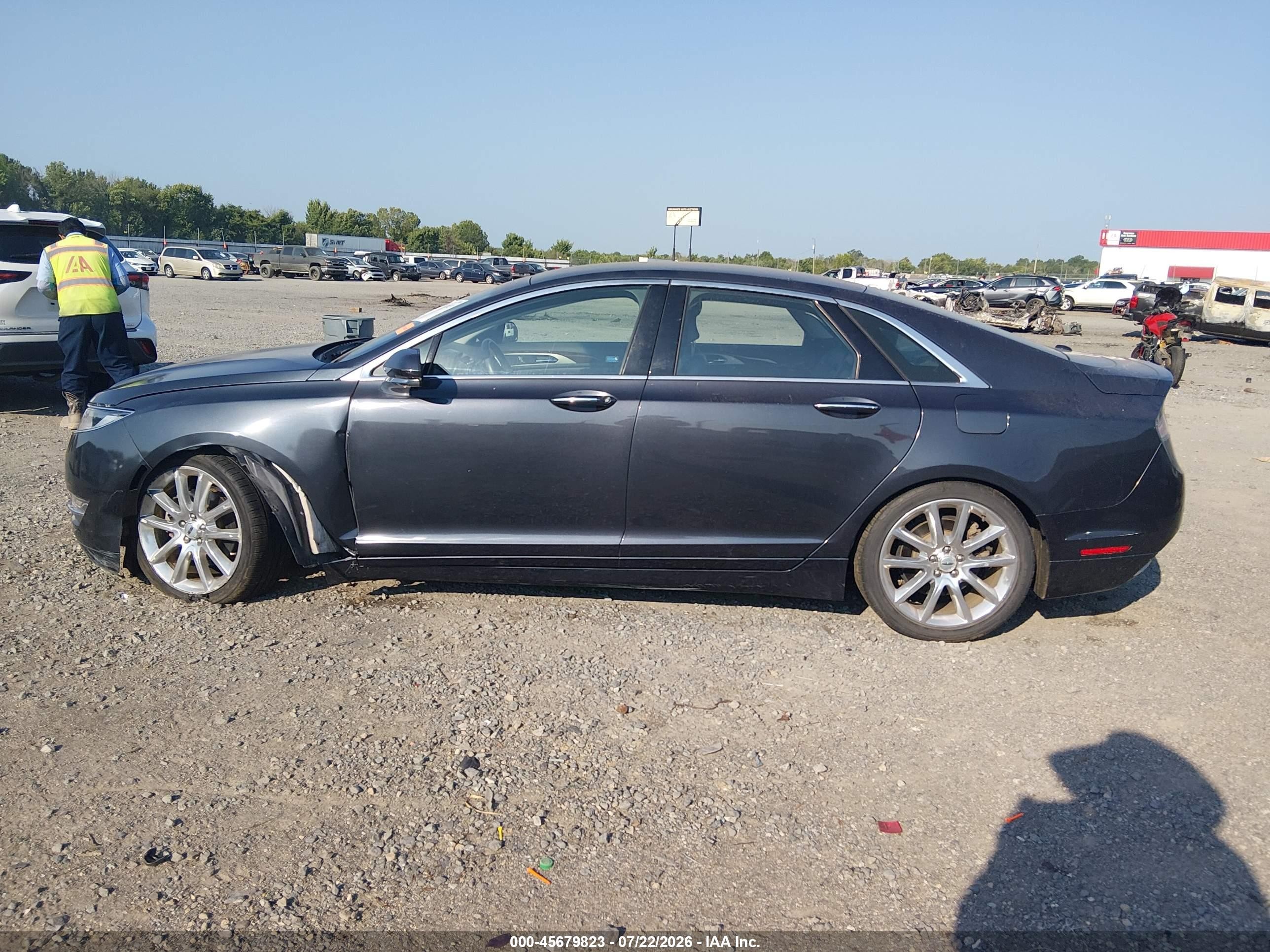 2014 Lincoln Mkz   Gray vin: 3LN6L2GK2ER819471