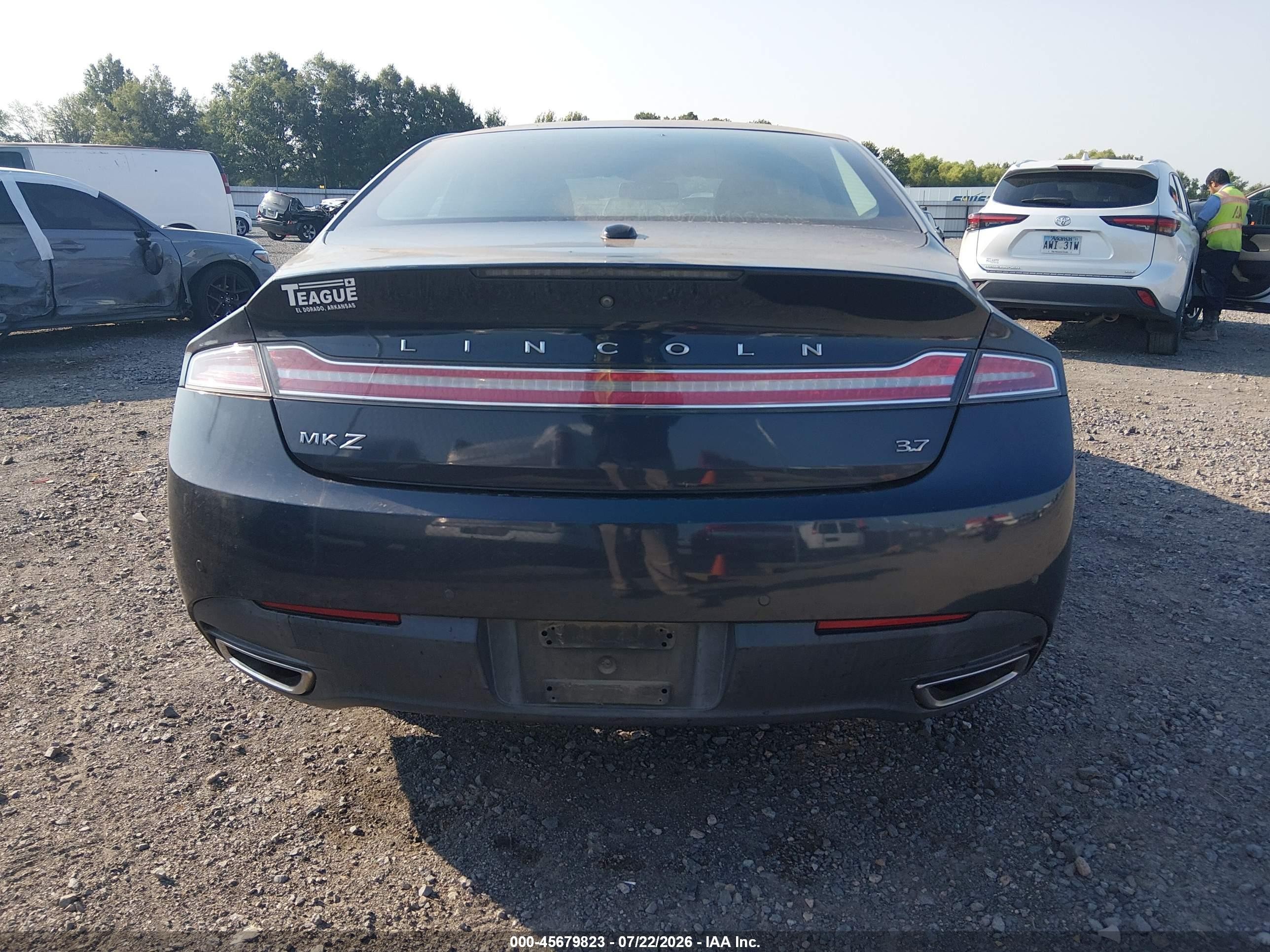2014 Lincoln Mkz   Gray vin: 3LN6L2GK2ER819471