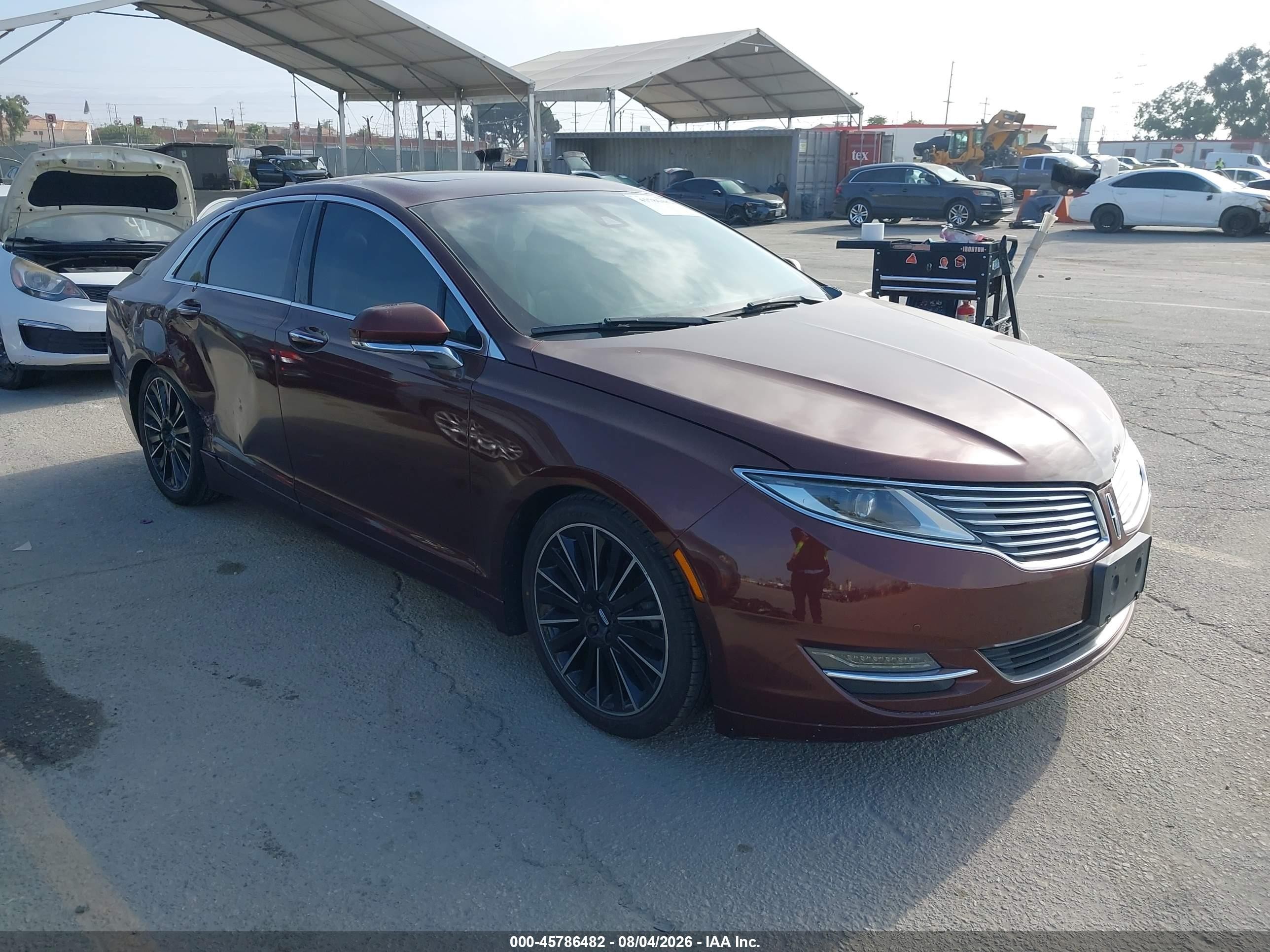 2015 Lincoln Mkz   Бордовый vin: 3LN6L2GK2FR617800