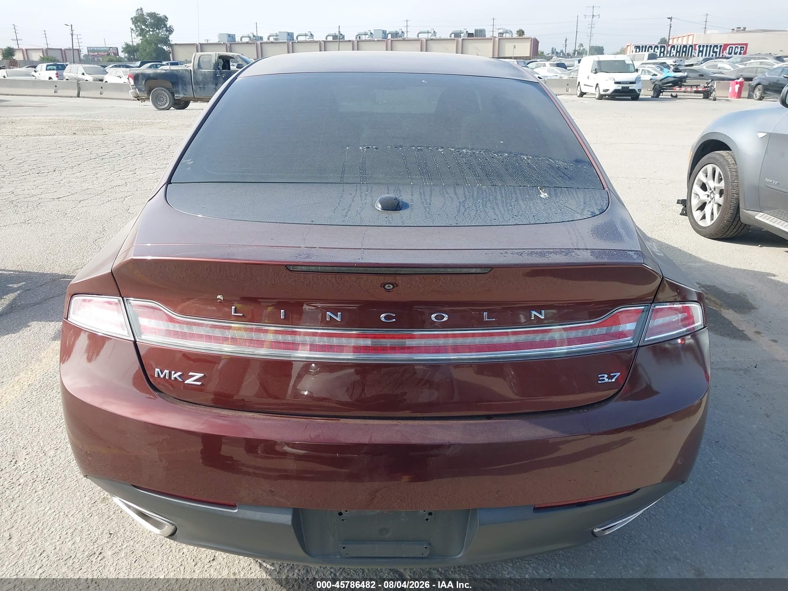 2015 Lincoln Mkz   Burgundy vin: 3LN6L2GK2FR617800
