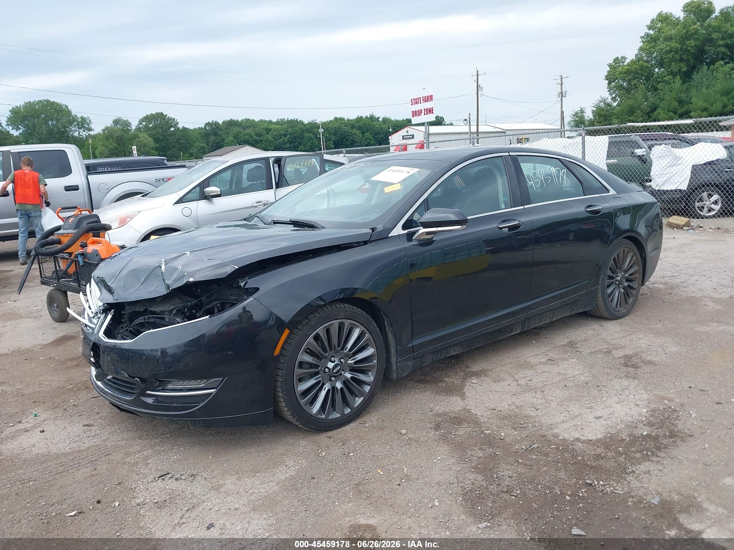 2015 Lincoln Mkz   Black vin: 3LN6L2GK3FR600729