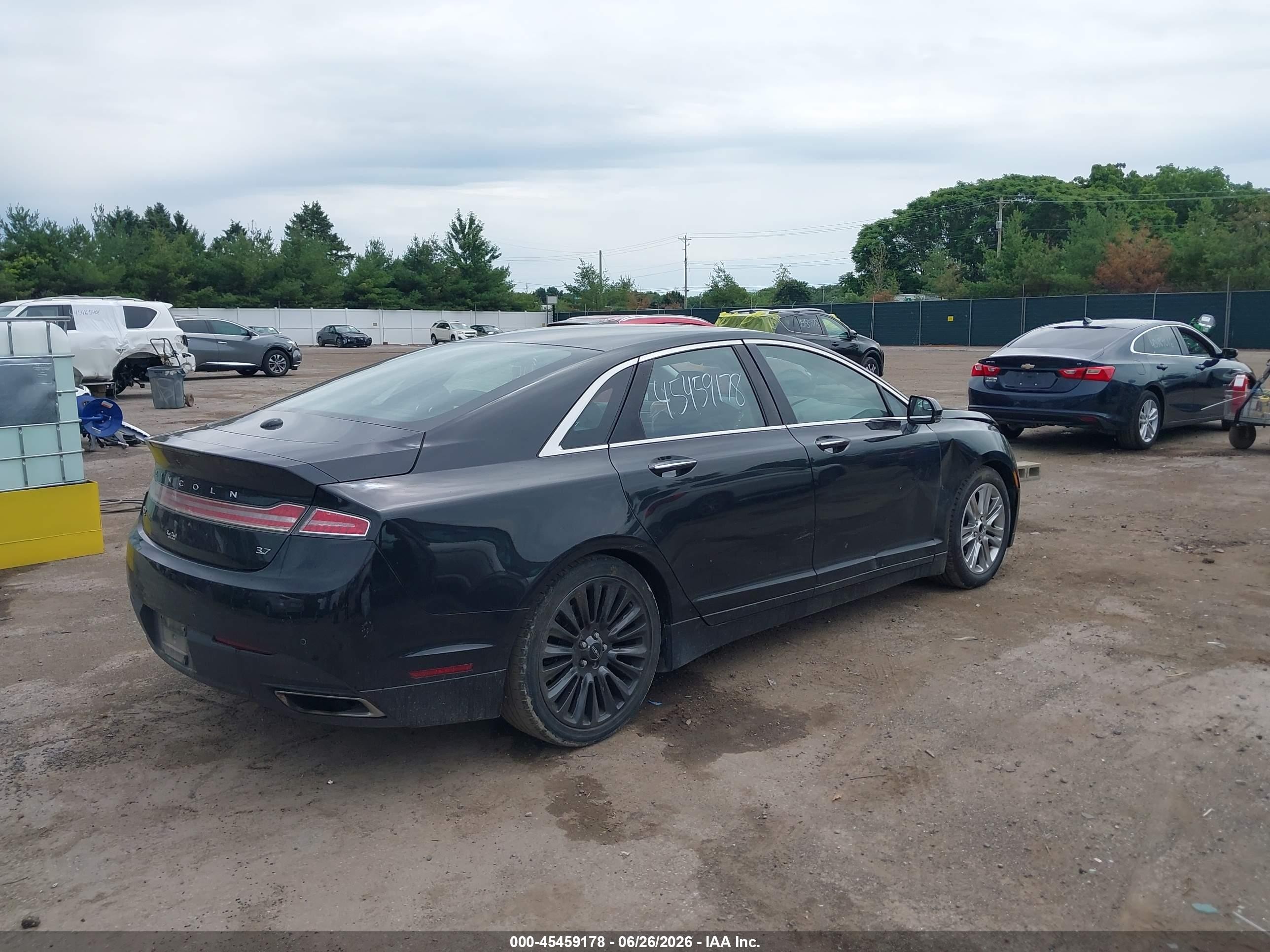 2015 Lincoln Mkz   Black vin: 3LN6L2GK3FR600729