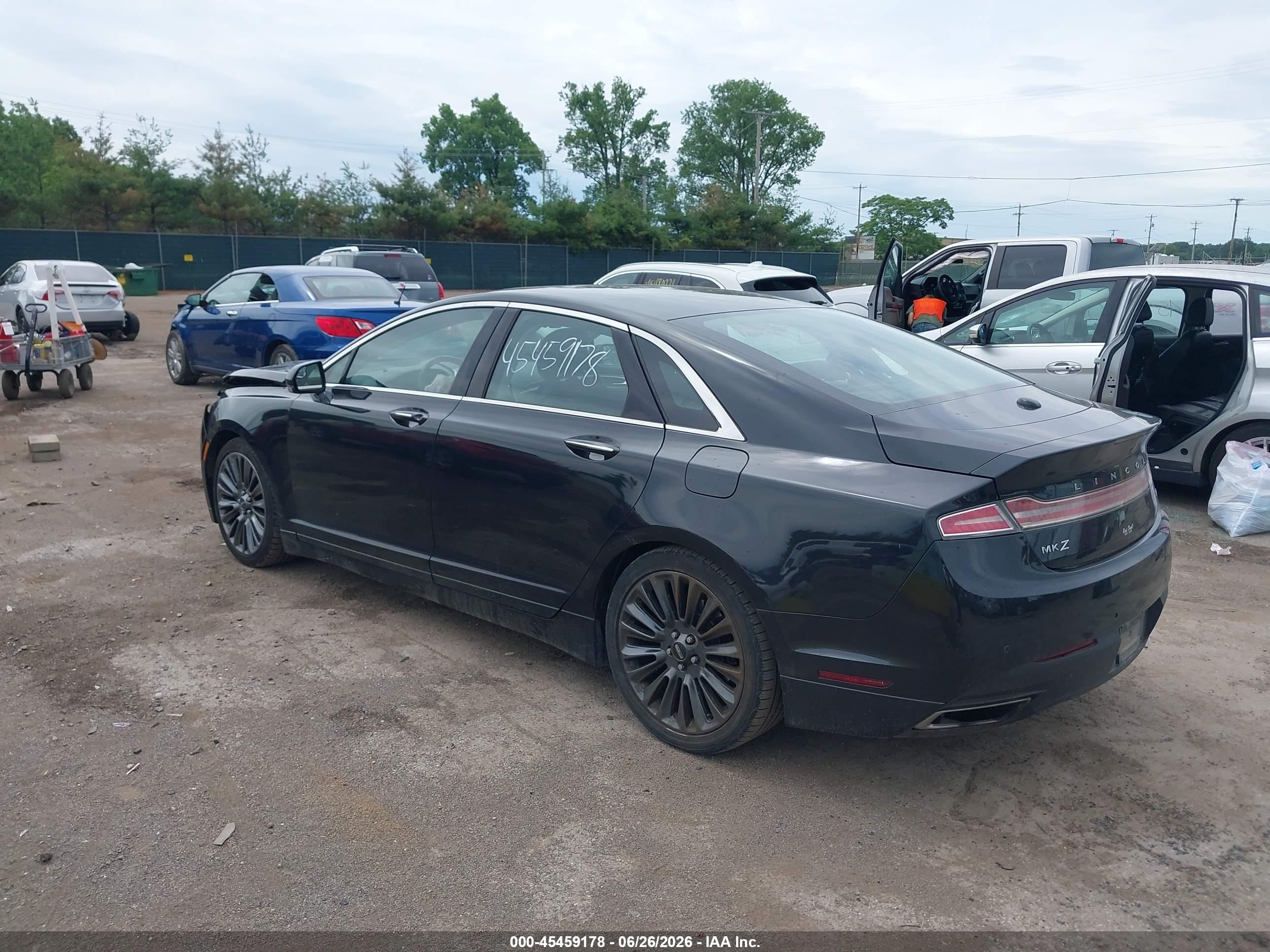 2015 Lincoln Mkz   Black vin: 3LN6L2GK3FR600729