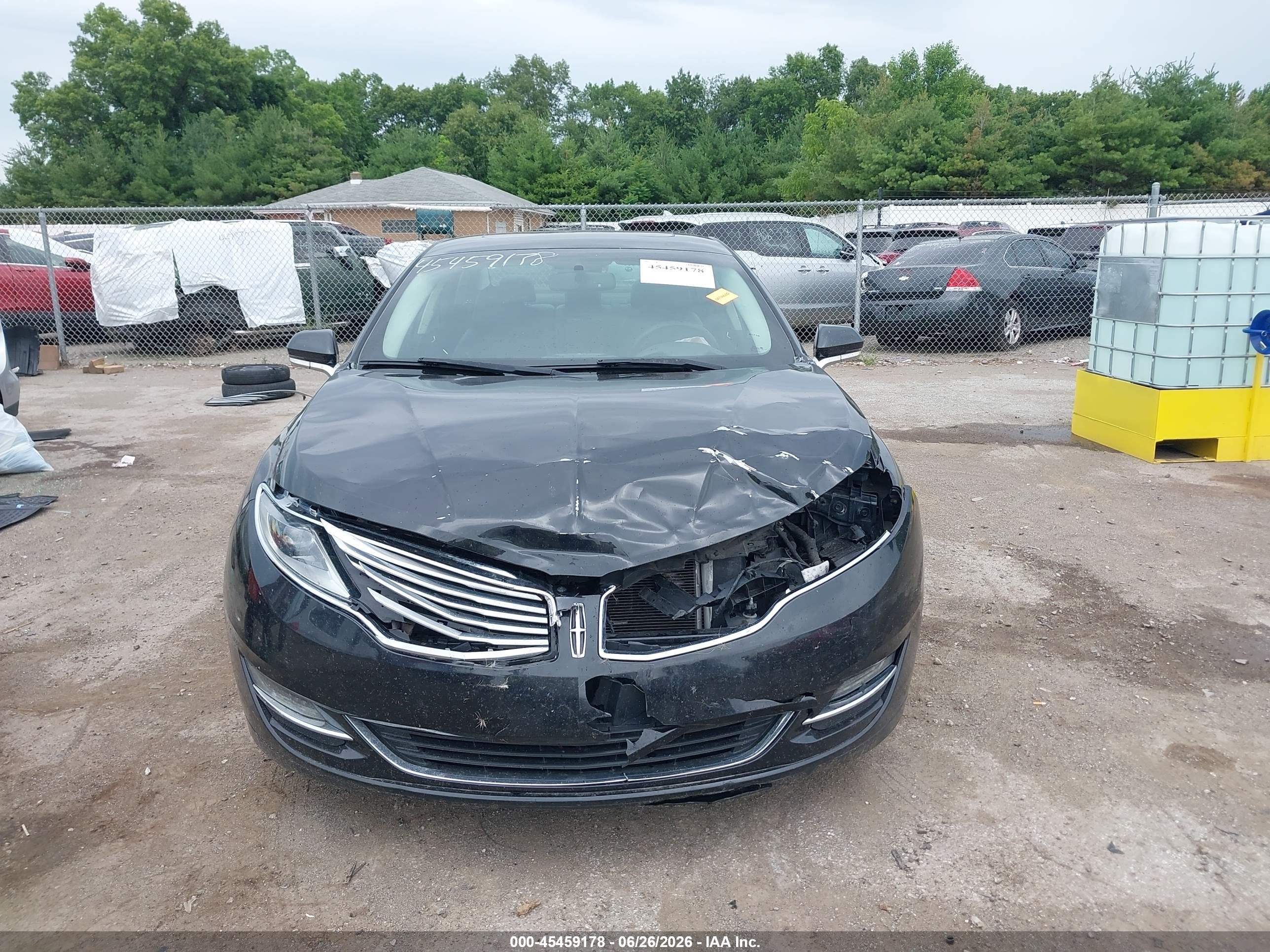 2015 Lincoln Mkz   Black vin: 3LN6L2GK3FR600729