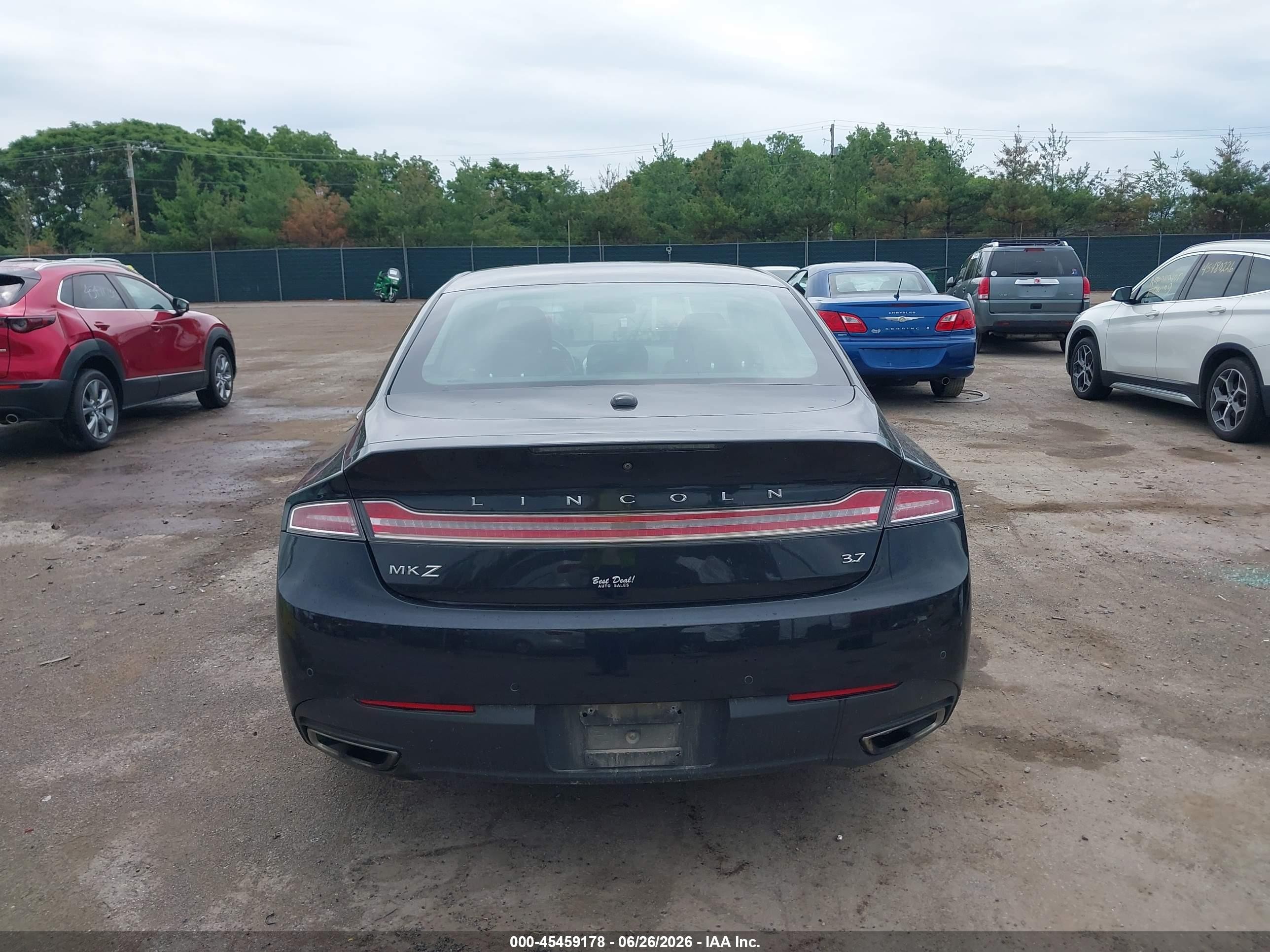 2015 Lincoln Mkz   Black vin: 3LN6L2GK3FR600729