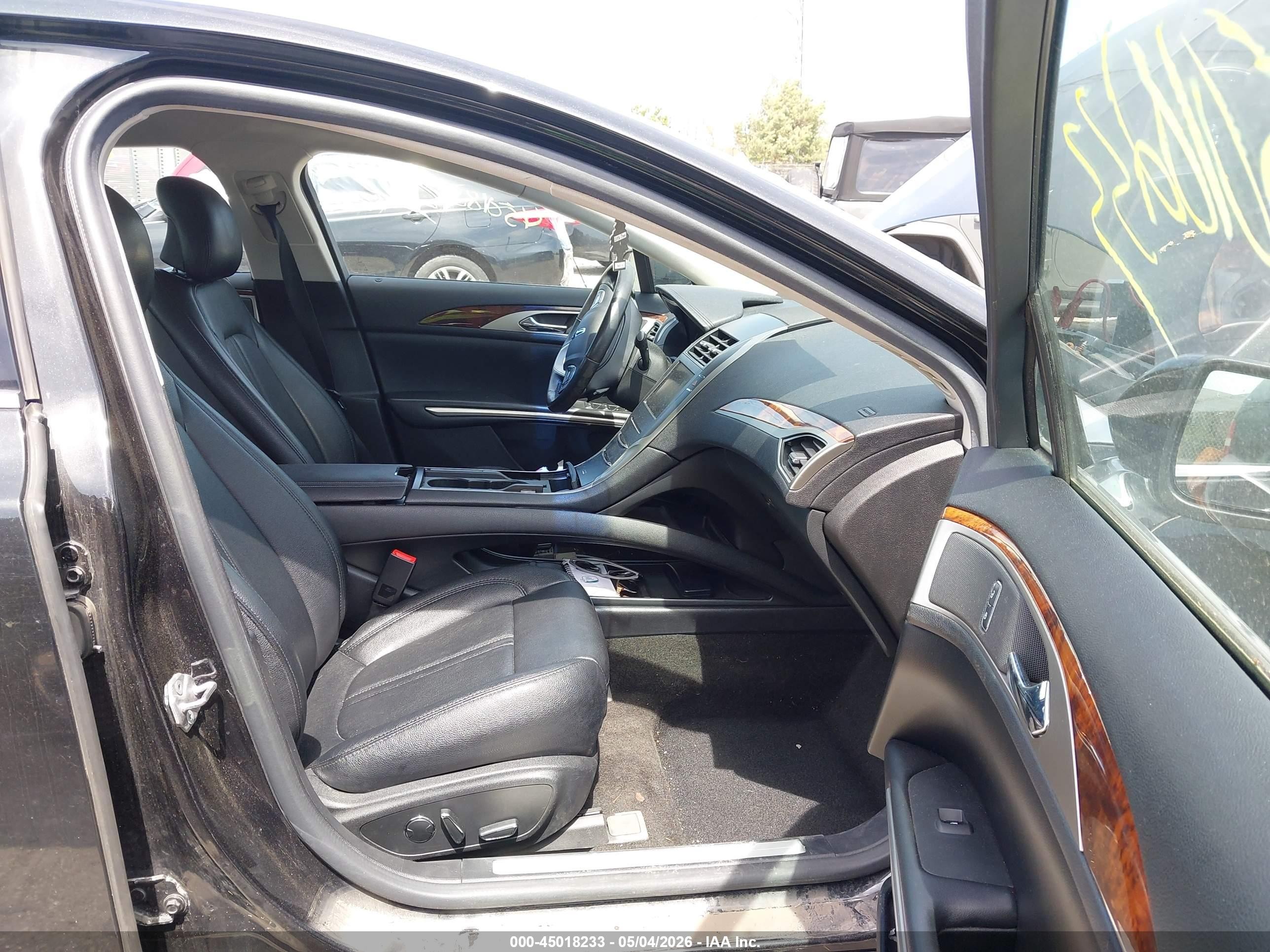 2015 Lincoln Mkz   Black vin: 3LN6L2GK3FR610922