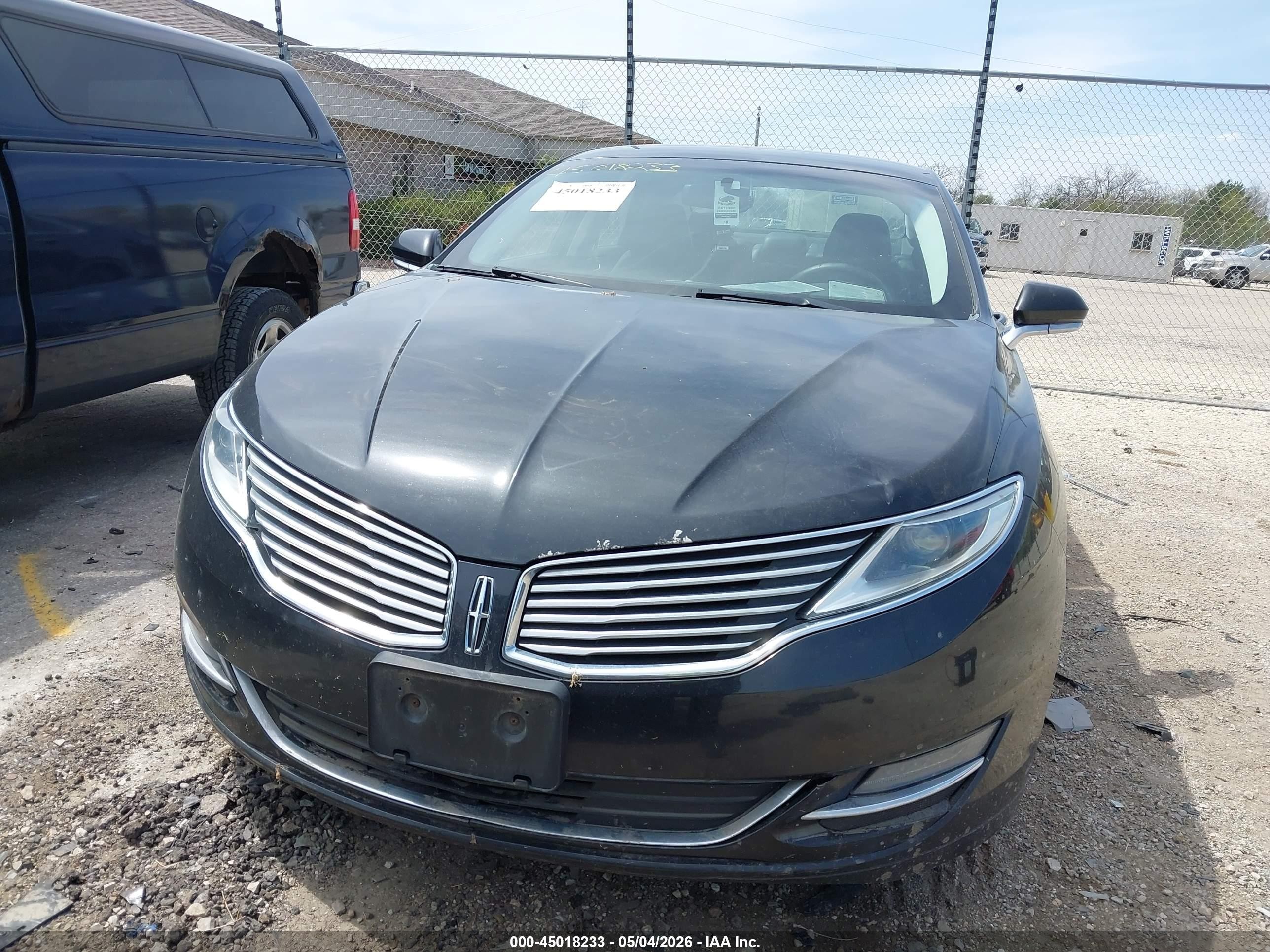 2015 Lincoln Mkz   Black vin: 3LN6L2GK3FR610922