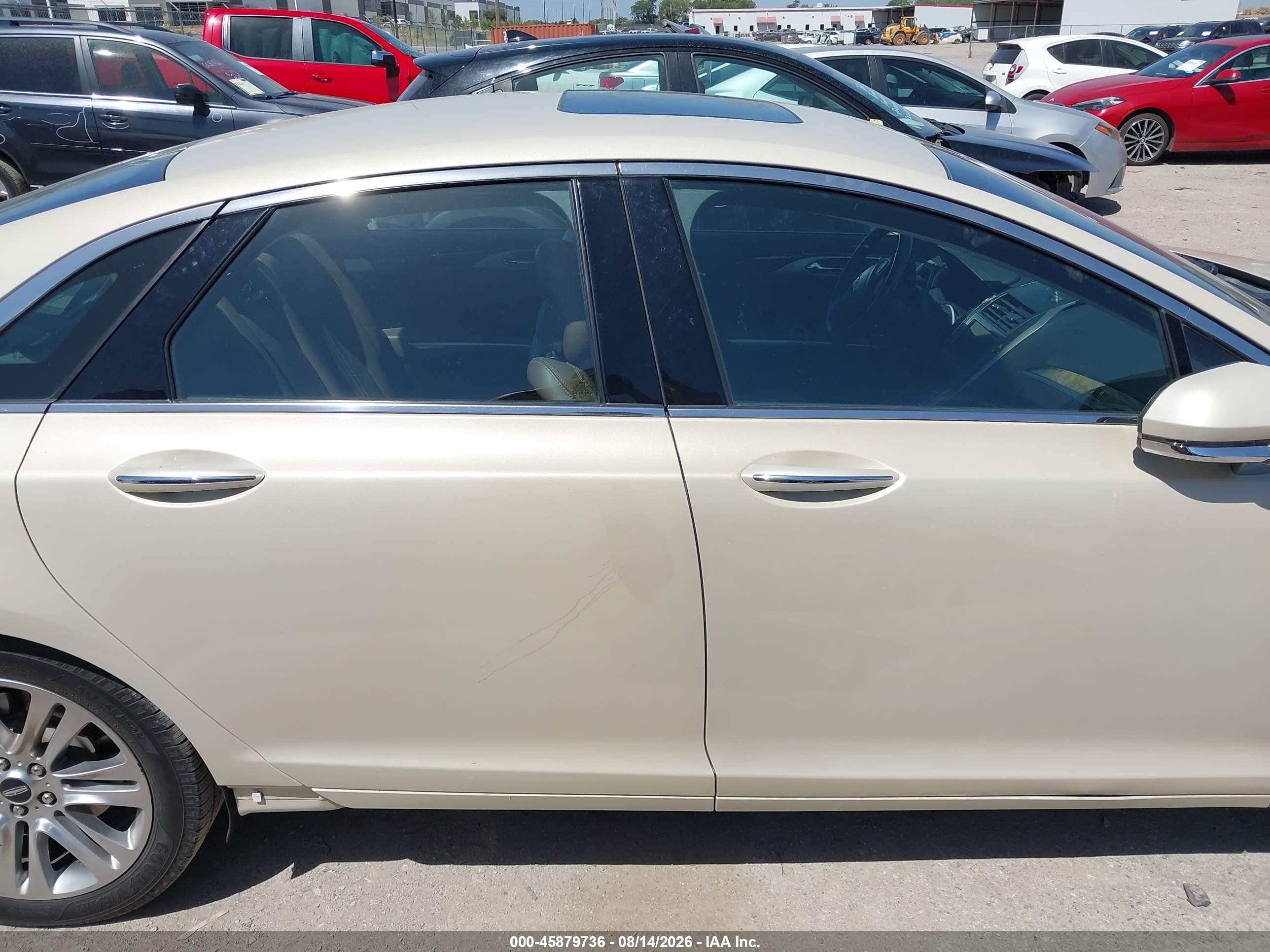 2015 Lincoln Mkz   Бежевый vin: 3LN6L2GK3FR623525