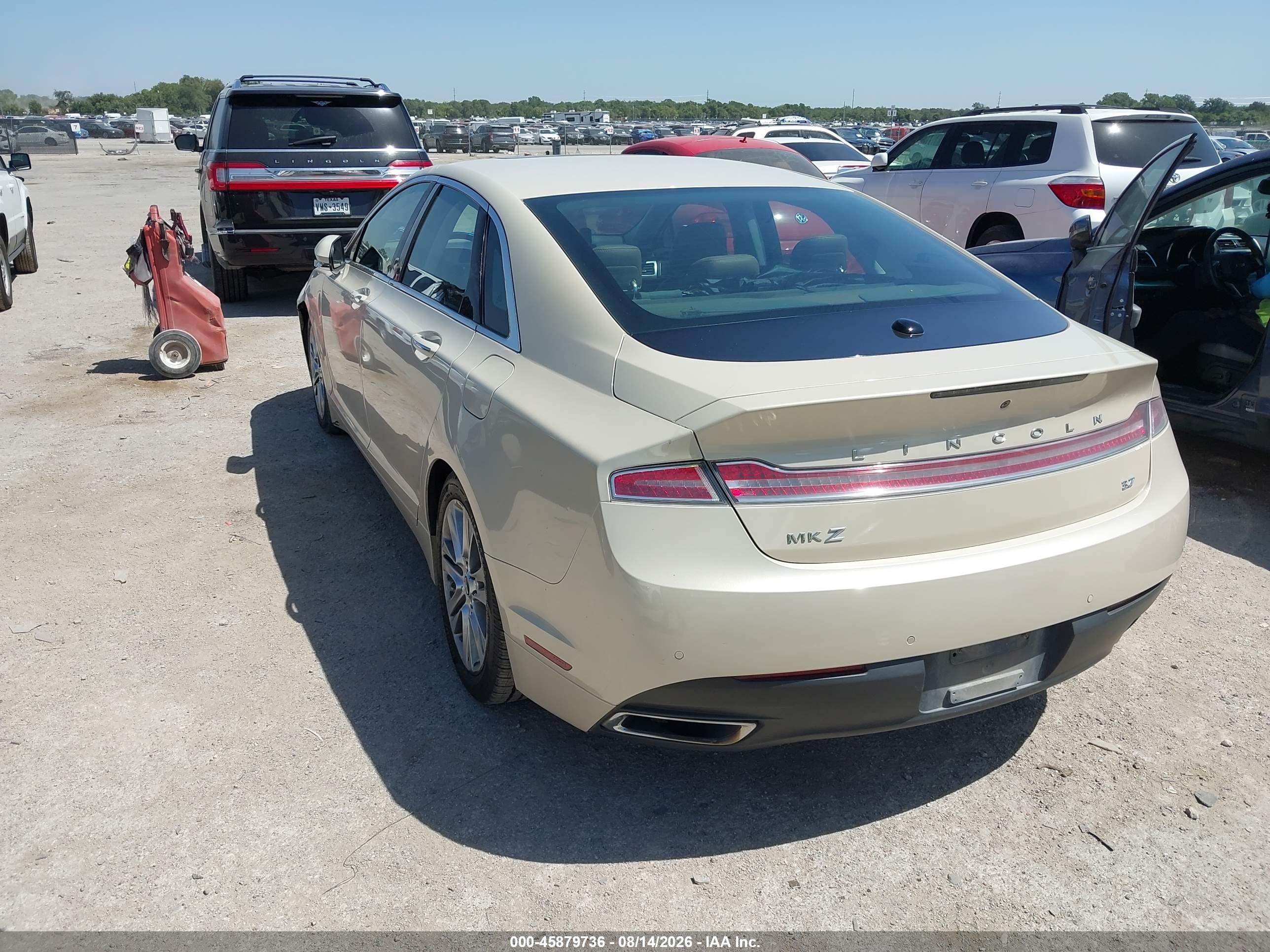 2015 Lincoln Mkz   Бежевый vin: 3LN6L2GK3FR623525