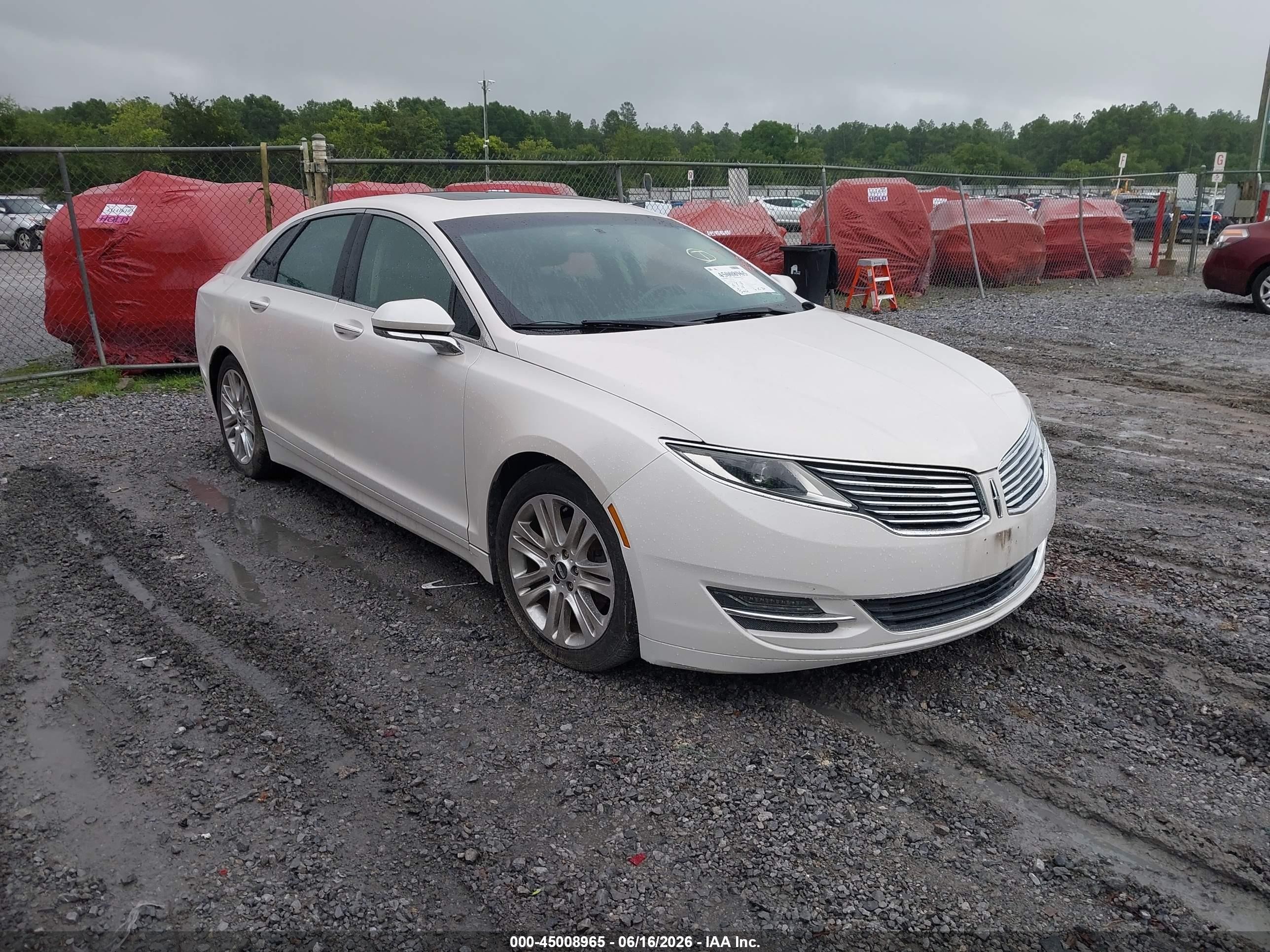 2016 Lincoln Mkz White vin: 3LN6L2GK3GR633537