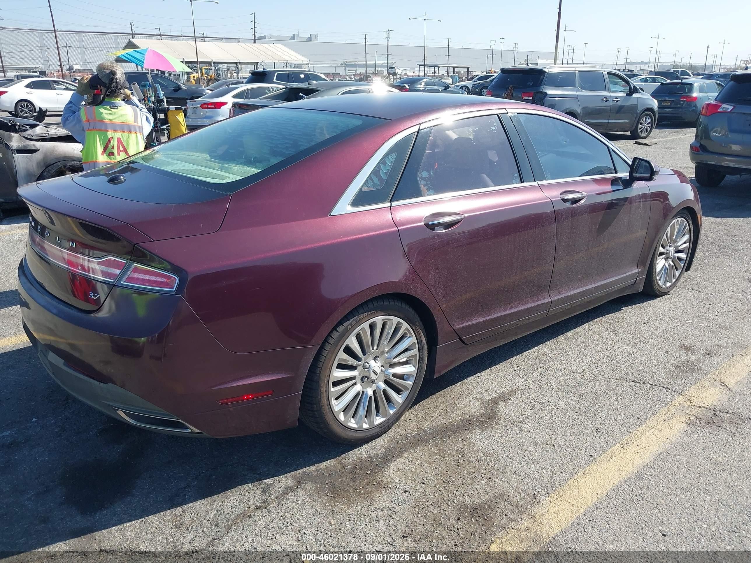 2013 Lincoln Mkz Бордовый vin: 3LN6L2GK4DR804209