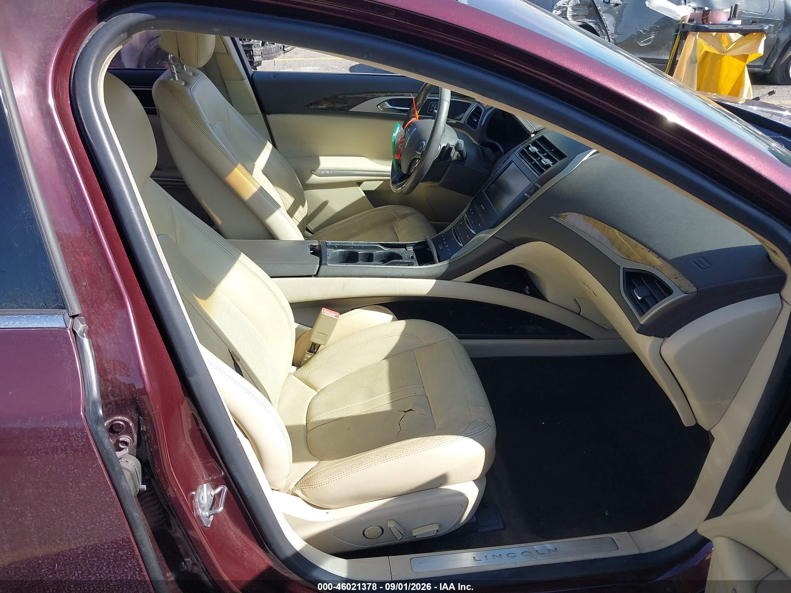 2013 Lincoln Mkz Бордовый vin: 3LN6L2GK4DR804209