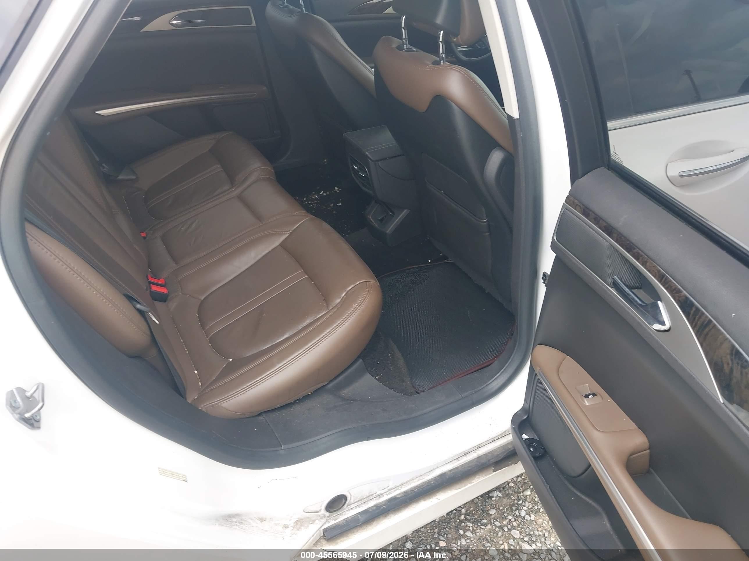 2014 Lincoln Mkz   White vin: 3LN6L2GK4ER828057