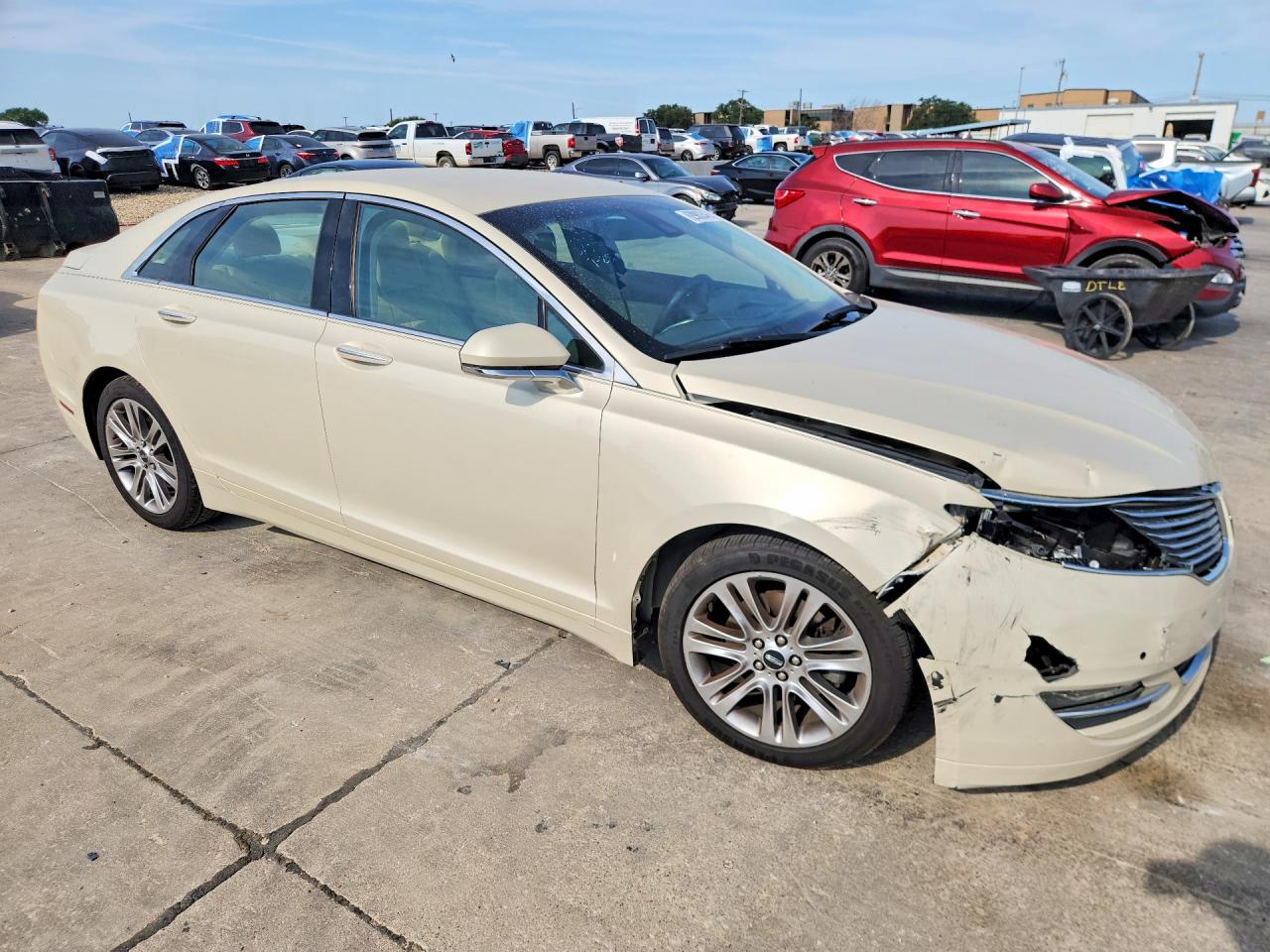 2014 Lincoln Mkz Beige vin: 3LN6L2GK5ER815253