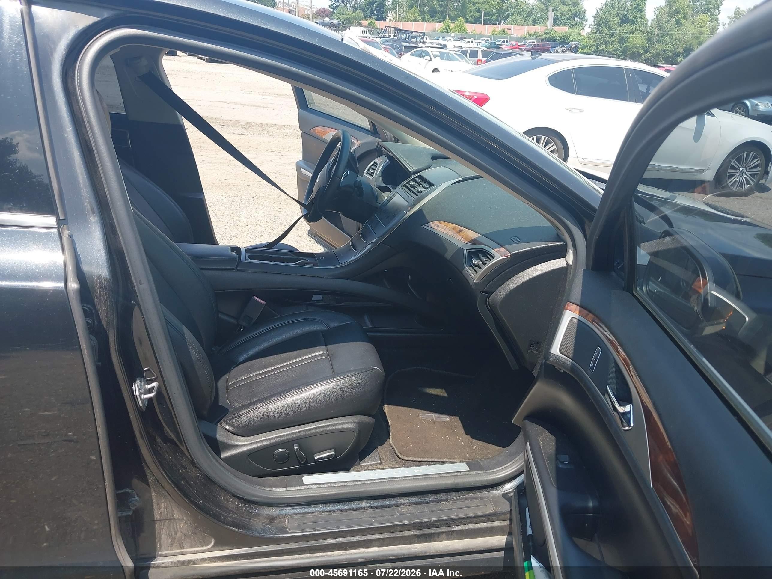 2015 Lincoln Mkz Black vin: 3LN6L2GK5FR624949