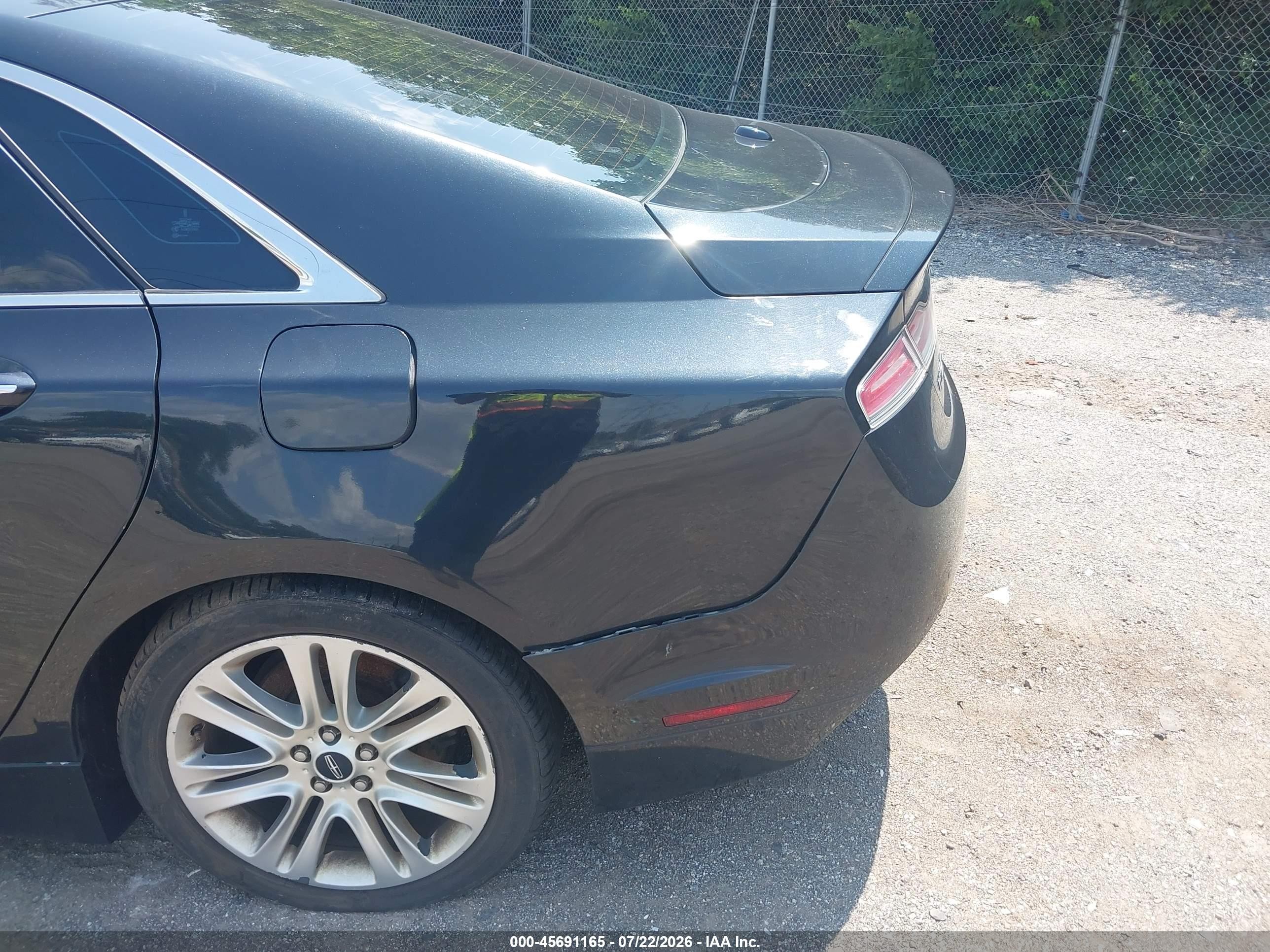 2015 Lincoln Mkz Black vin: 3LN6L2GK5FR624949