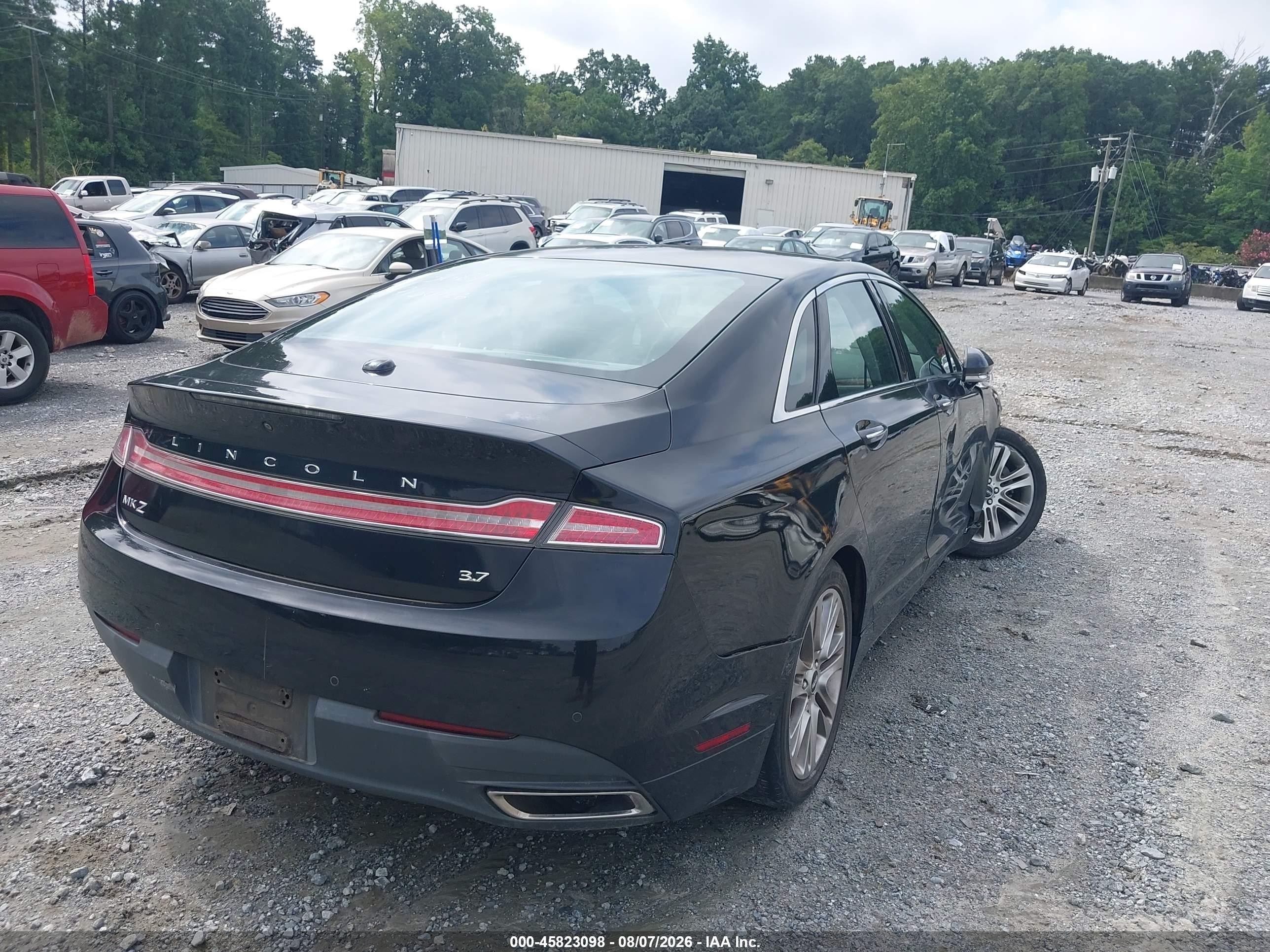 2014 Lincoln Mkz Black vin: 3LN6L2GK6ER820977
