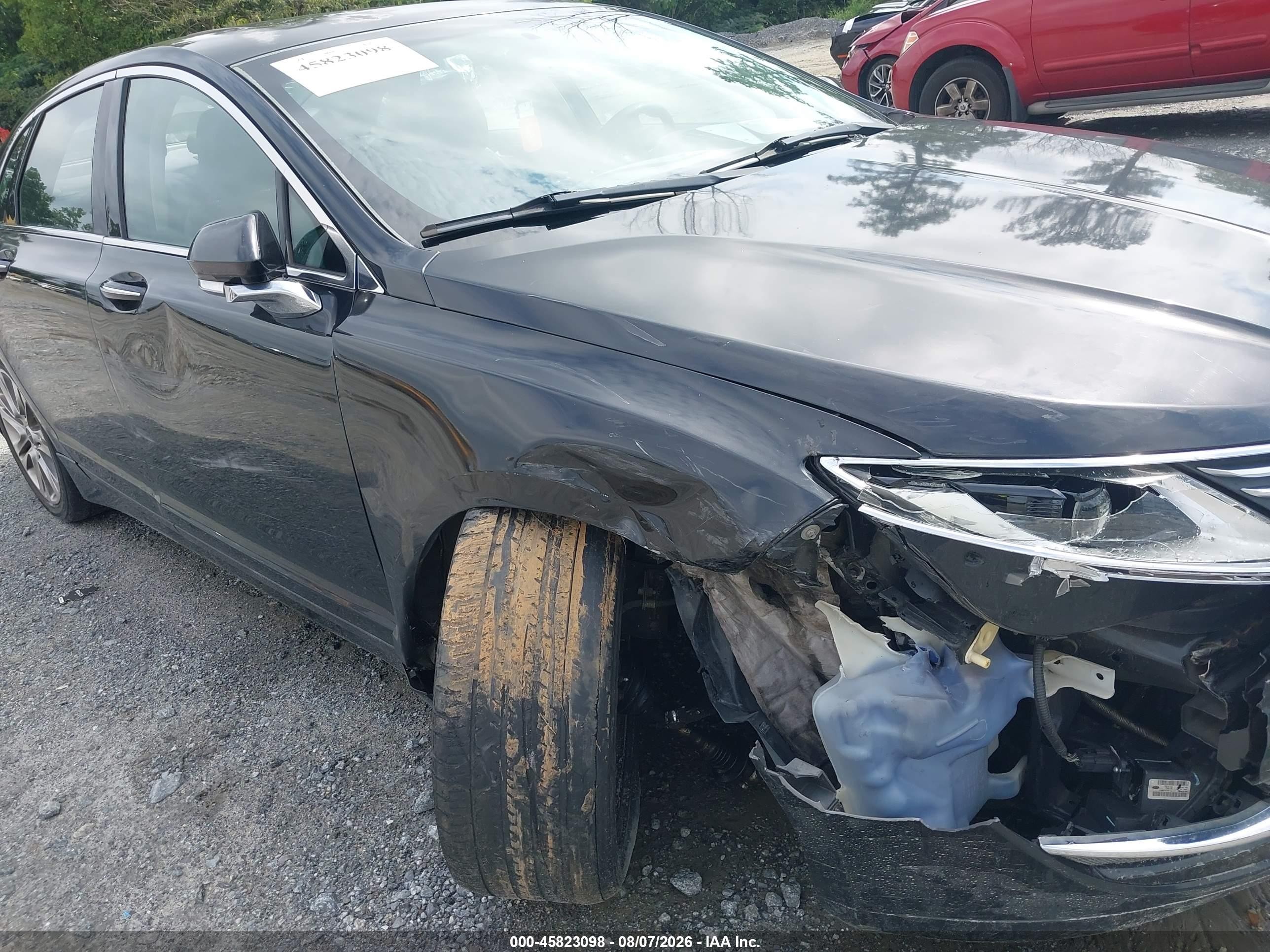 2014 Lincoln Mkz Black vin: 3LN6L2GK6ER820977