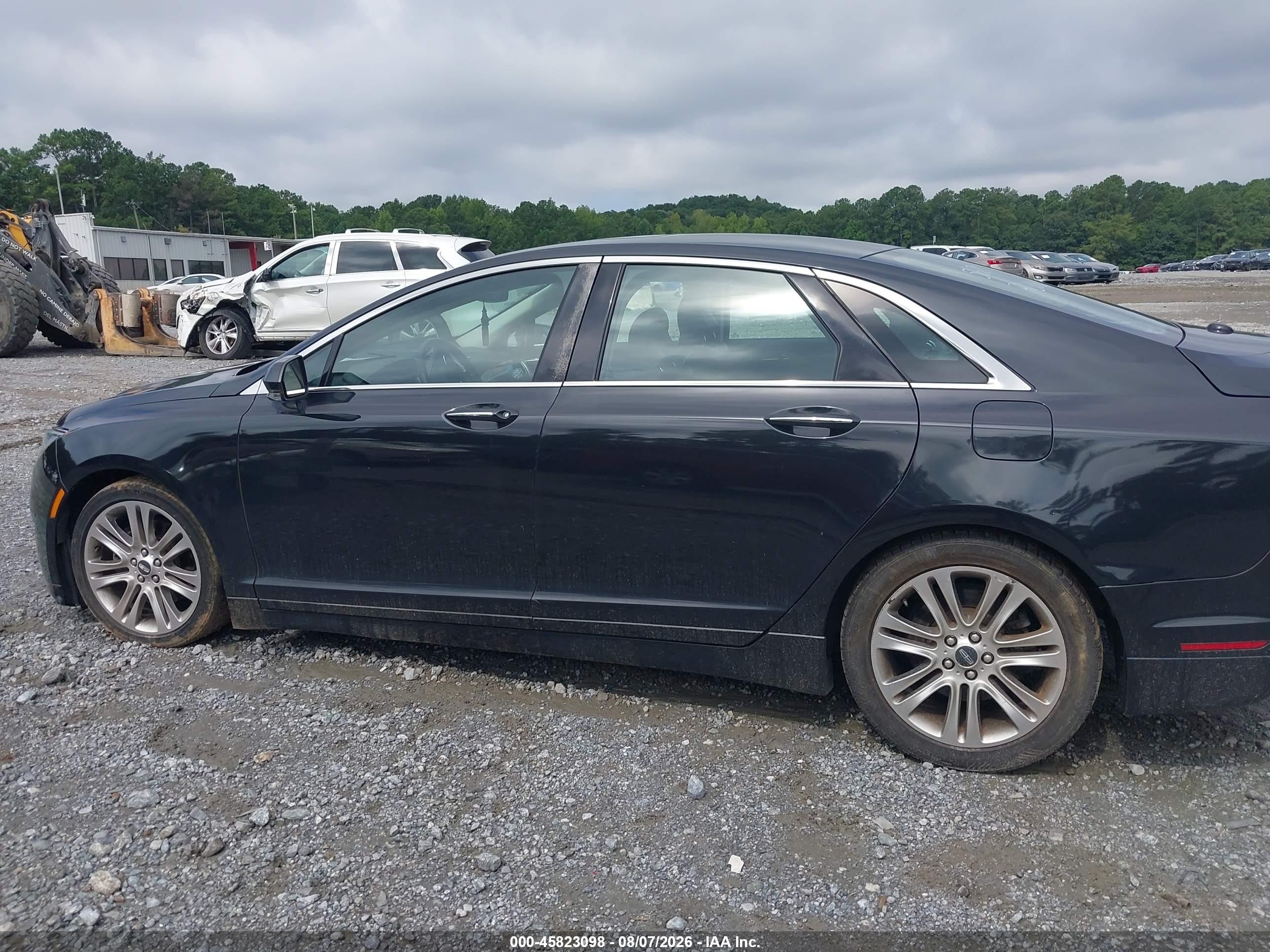 2014 Lincoln Mkz Black vin: 3LN6L2GK6ER820977