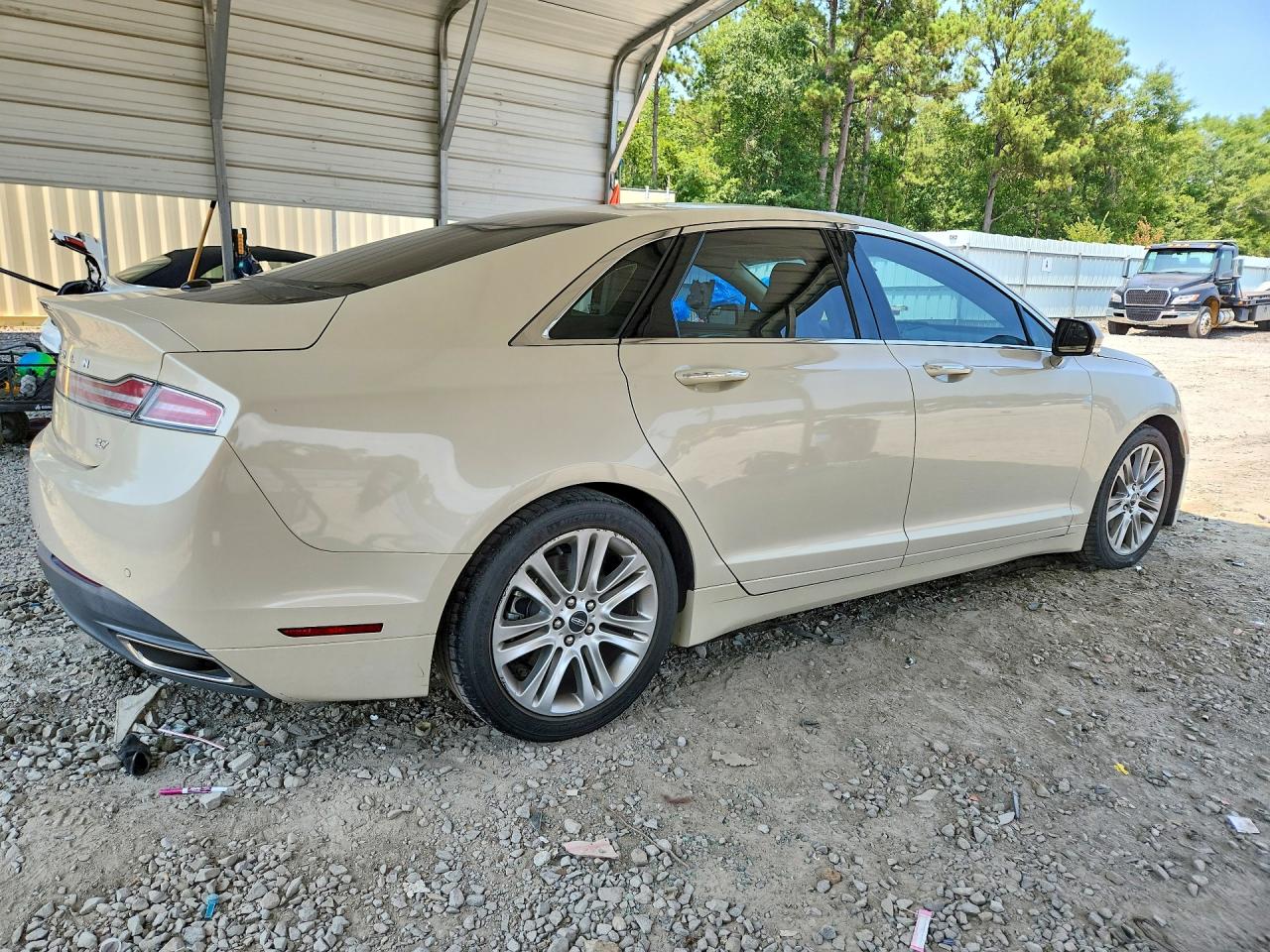 2015 Lincoln Mkz Cream vin: 3LN6L2GK6FR600546