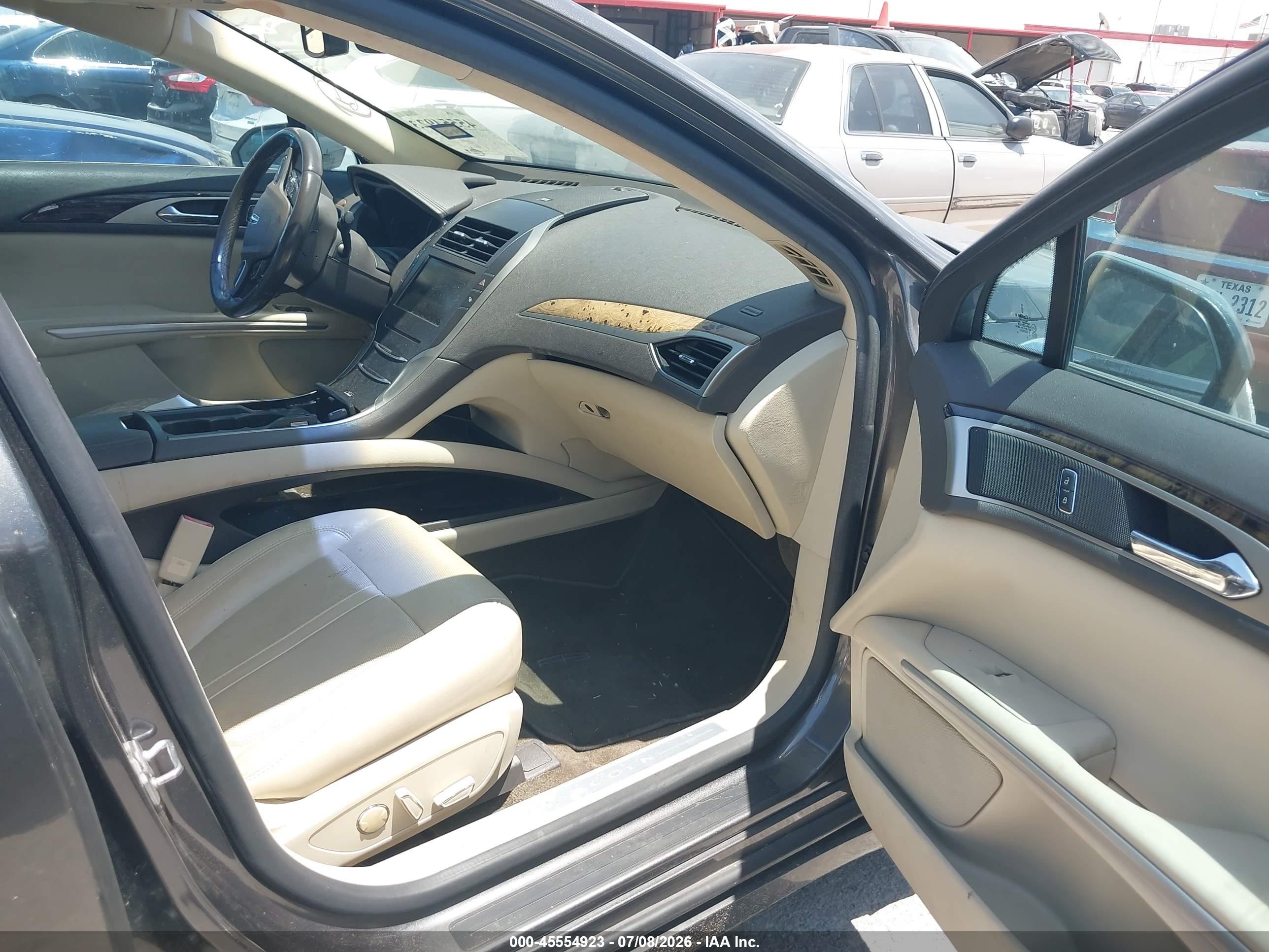 2015 Lincoln Mkz   Gray vin: 3LN6L2GK6FR607478